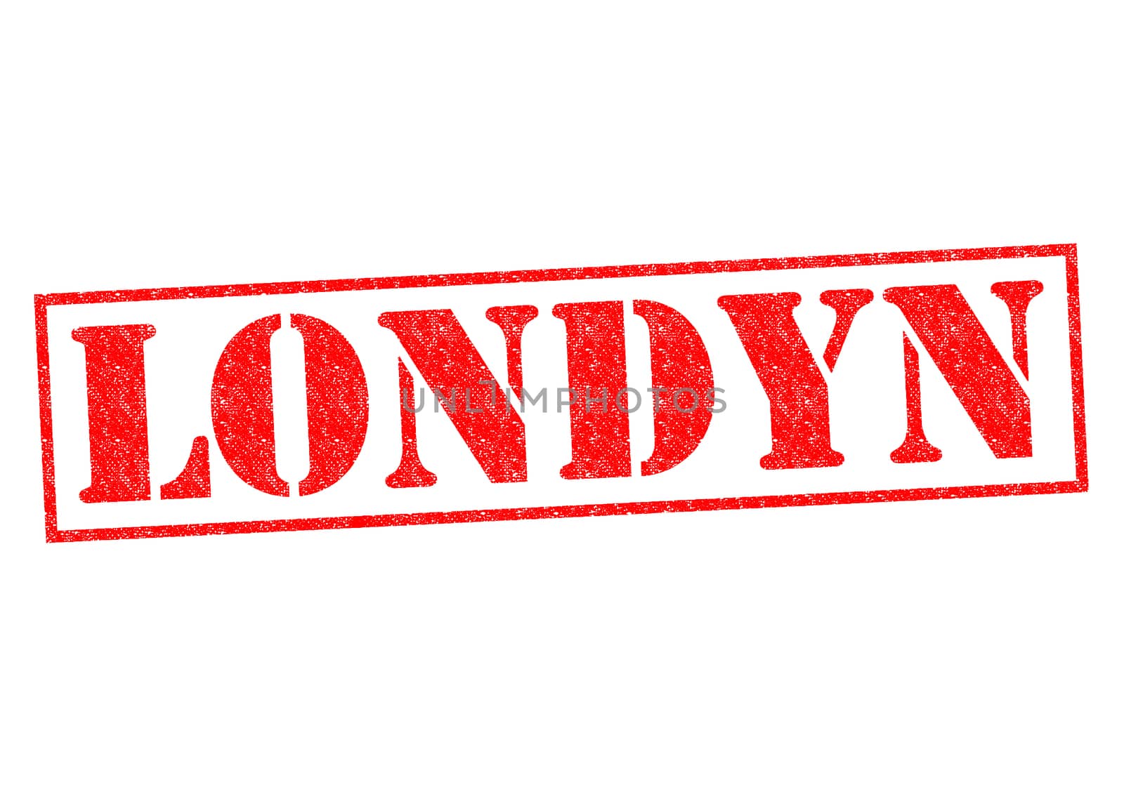 LONDYN (London) Rubber Stamp over a white background.
