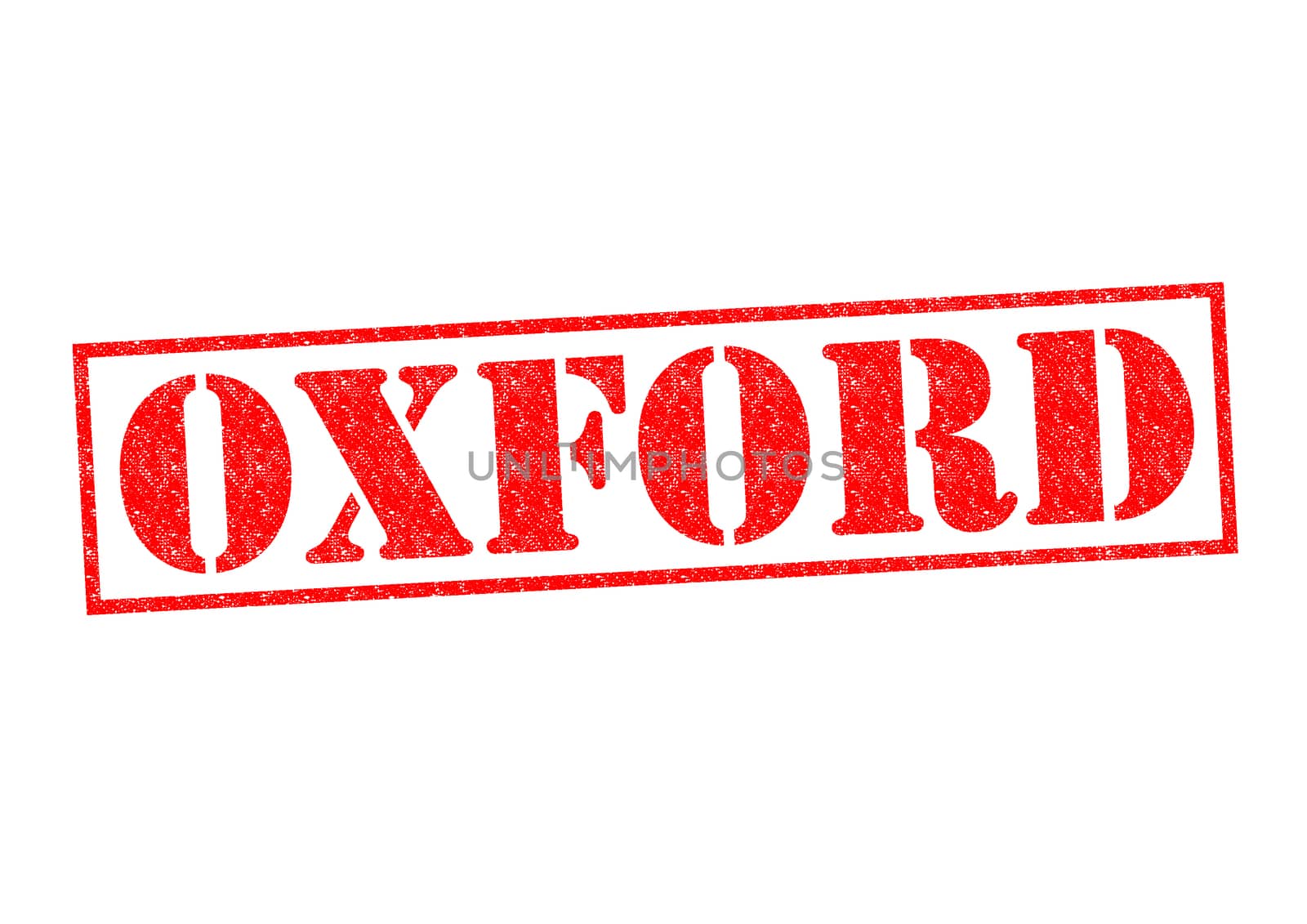 OXFORD Rubber Stamp over a white background.