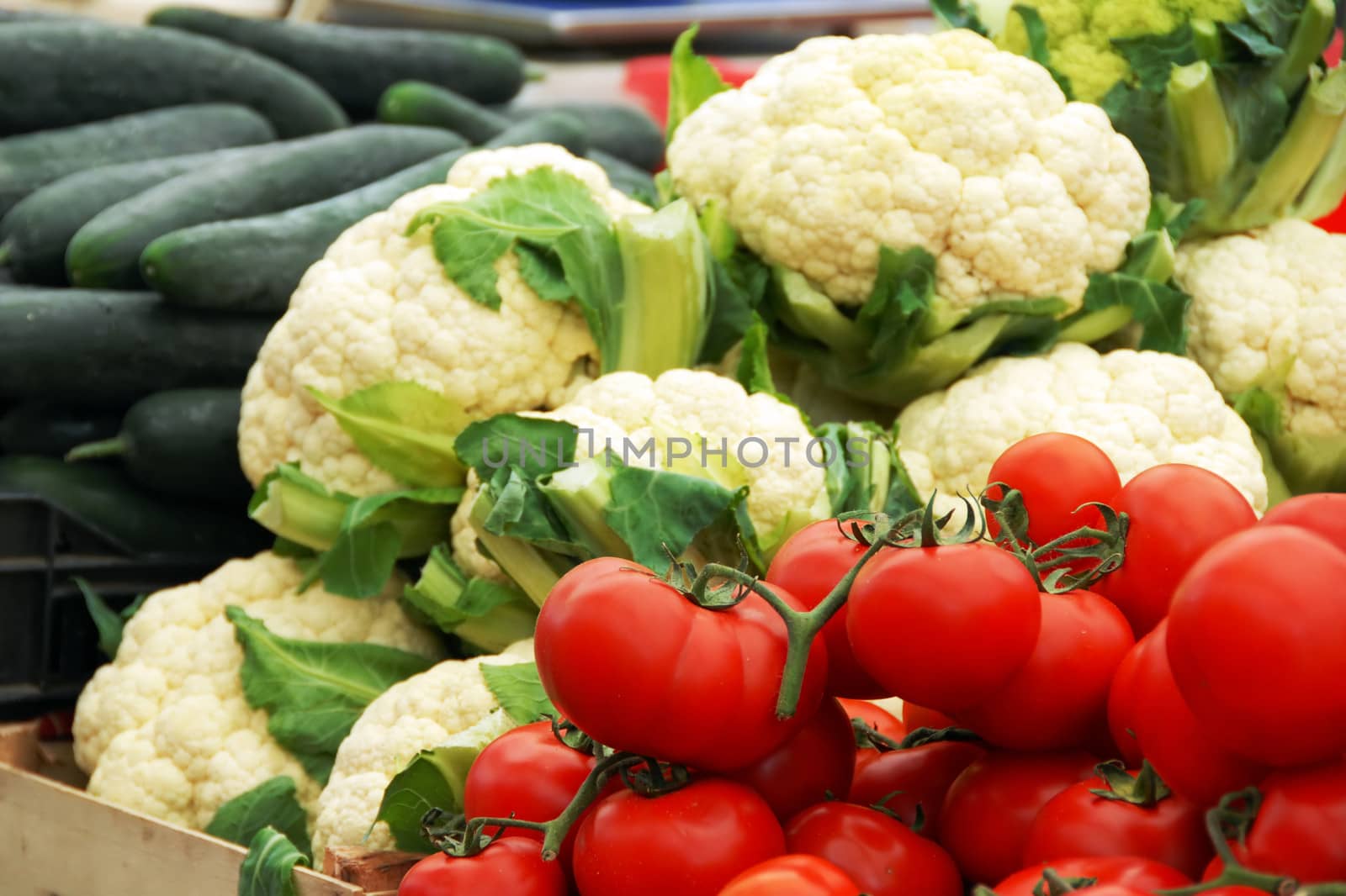 Vegetables on market by simply