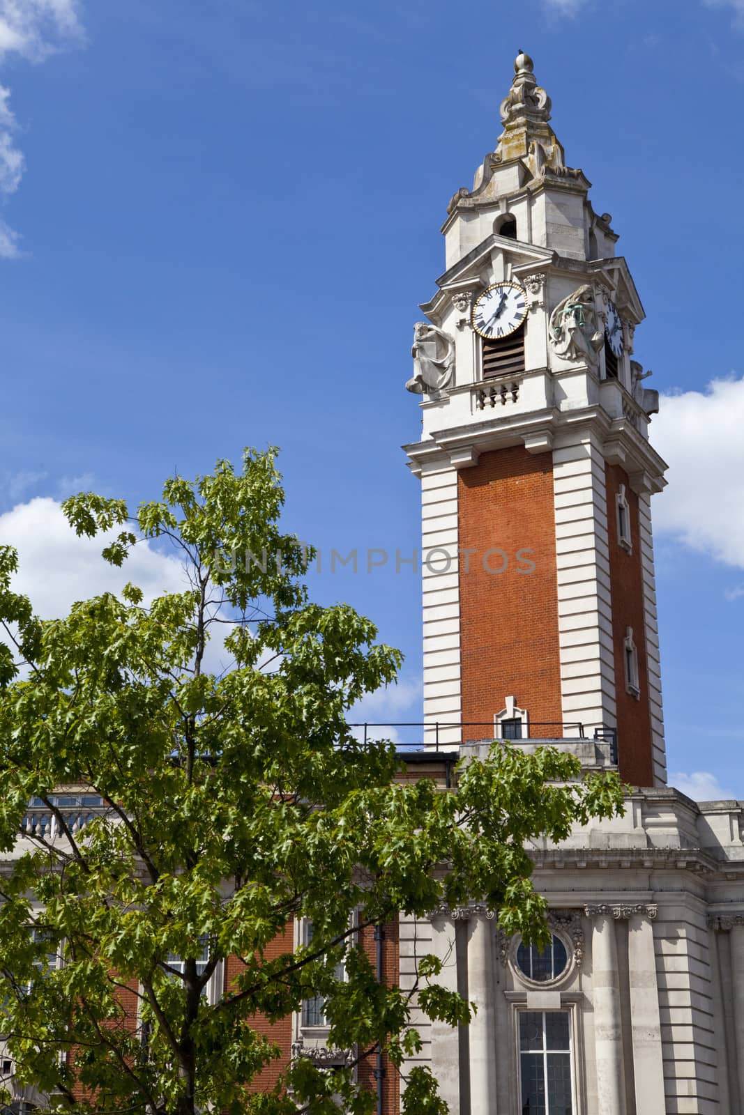 The impressive Lambeth Town Hall in Brixton, London.
