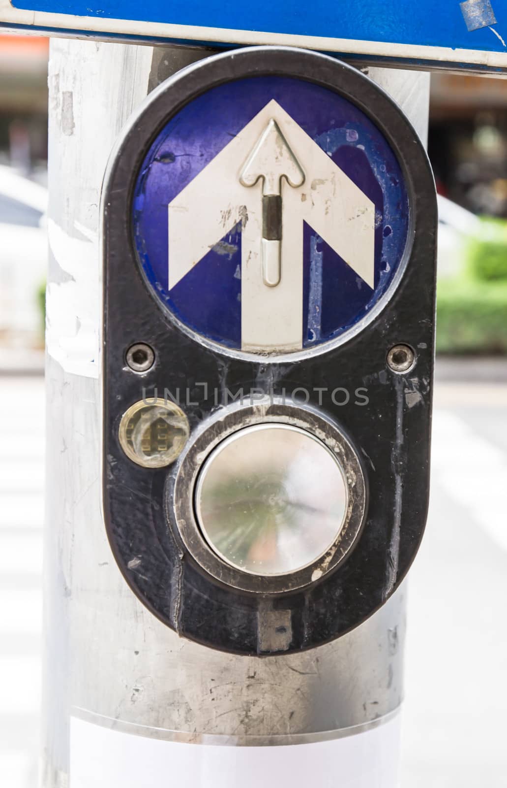 Push to Walk , Pedestrian walk pushbutton  by photo2life