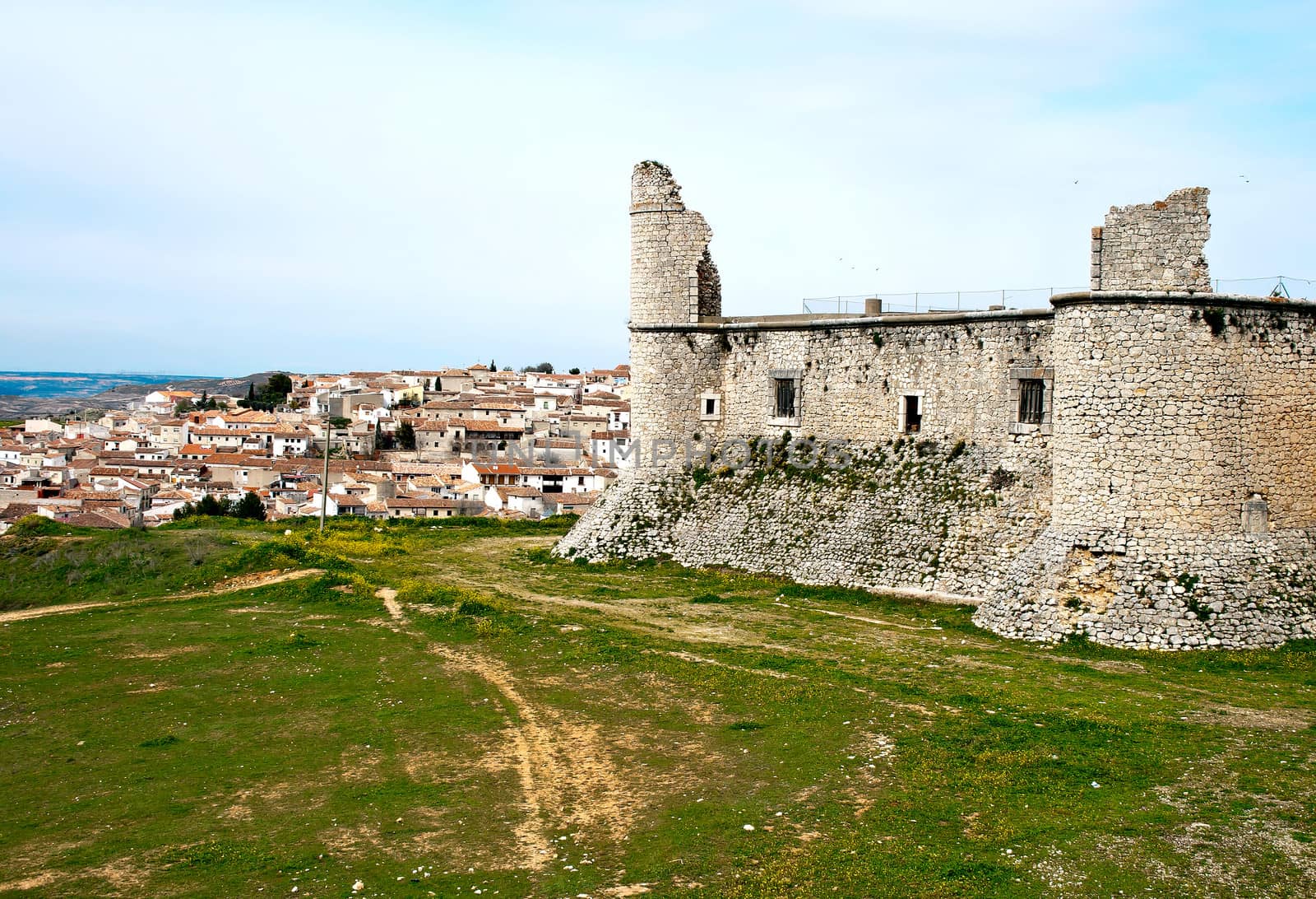 View of castle of the Counts XV century in Chinchon near of Madrid