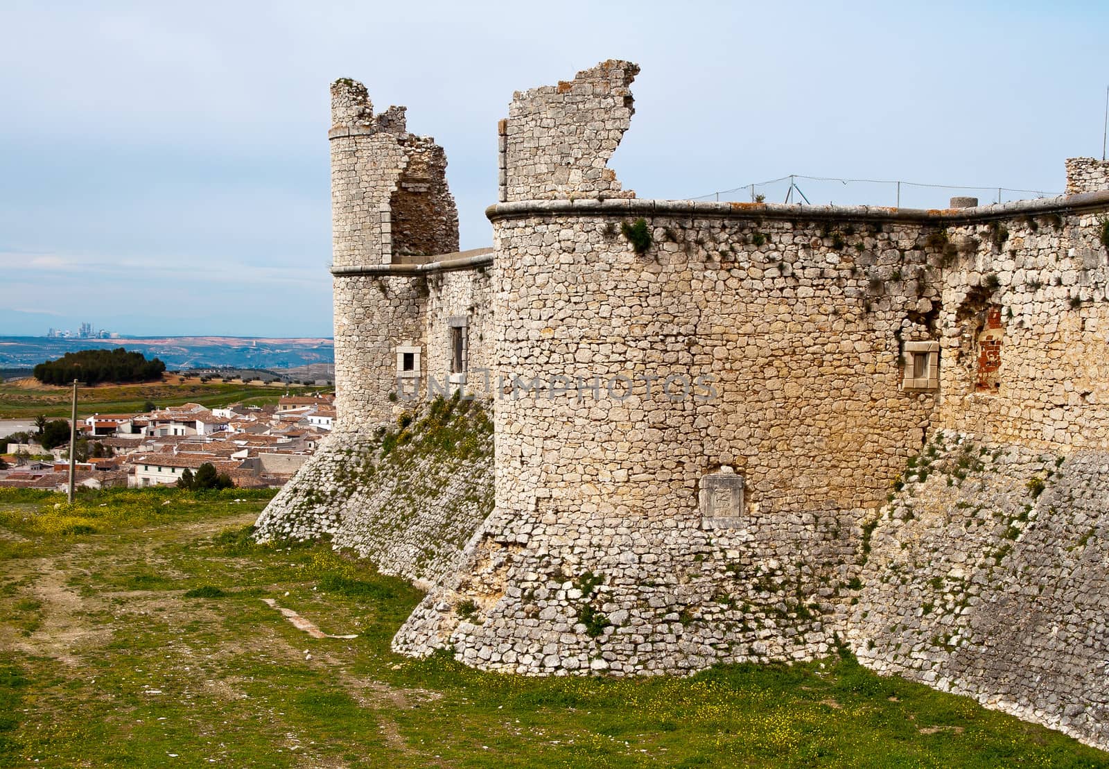 View of castle of the Counts XV century in Chinchon near of Madrid