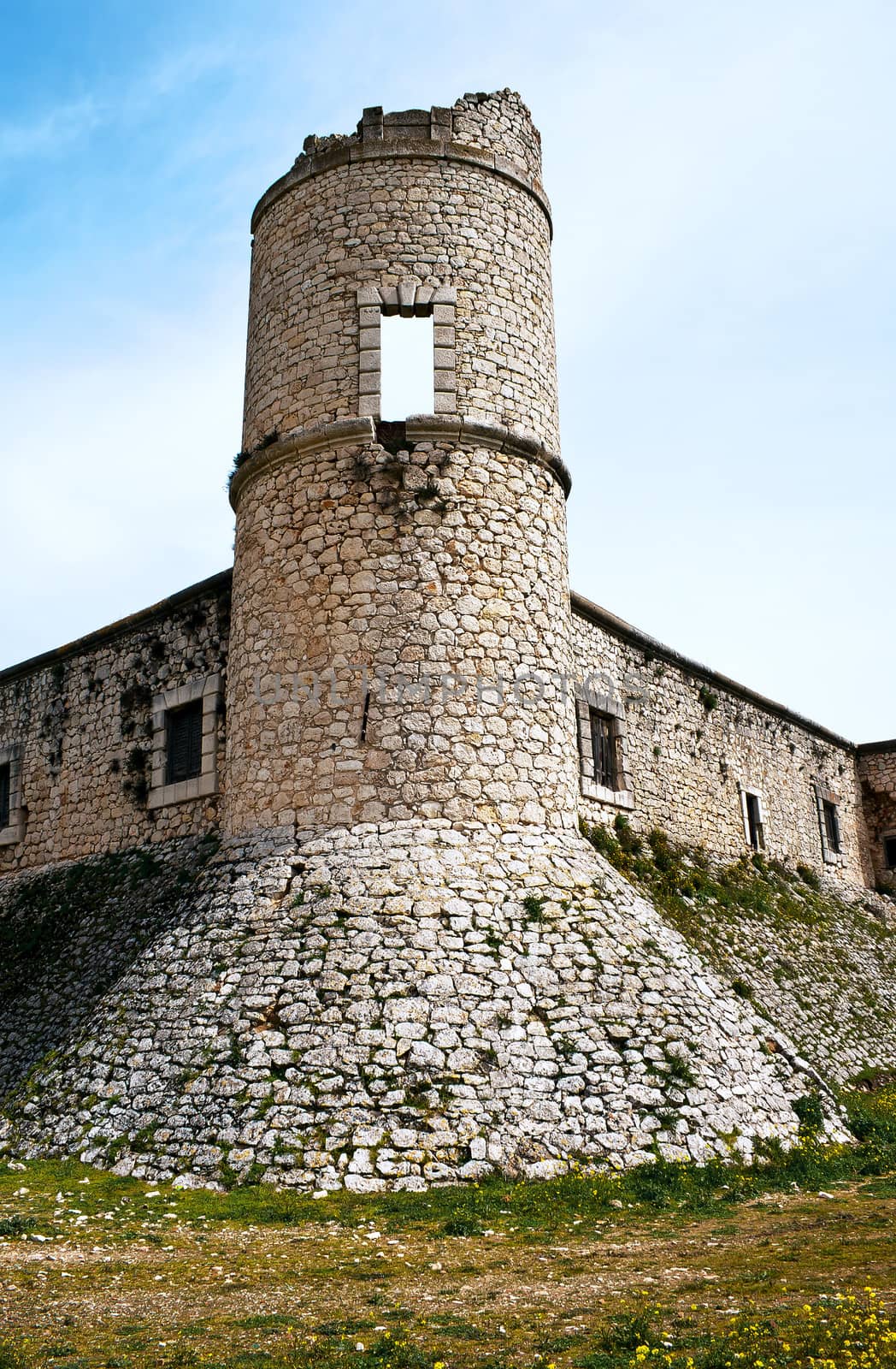 Tower of castle of the Counts XV century in Chinchon near of Madrid