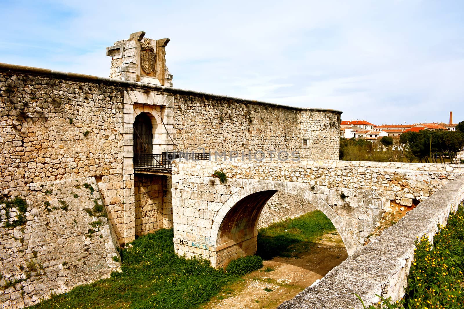 Tower of castle of the Counts XV century in Chinchon near of Madrid