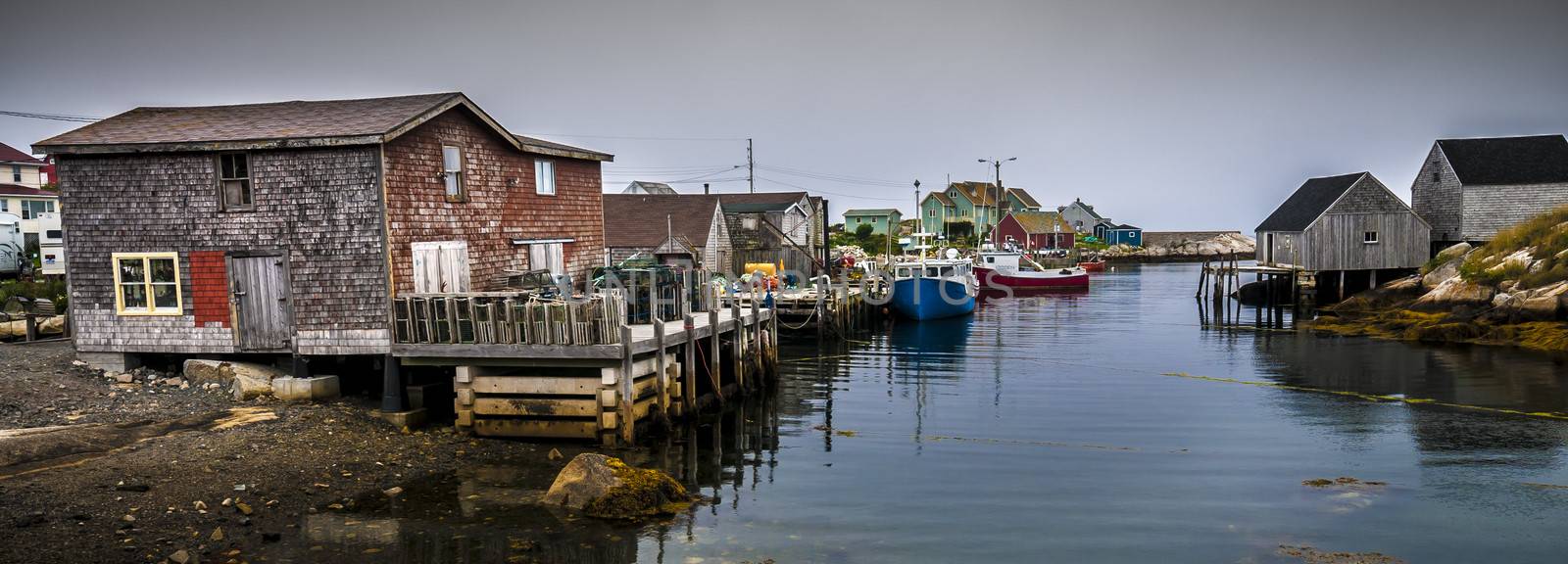 Touristic village of Peggy's Cove Nova Scotia Canada