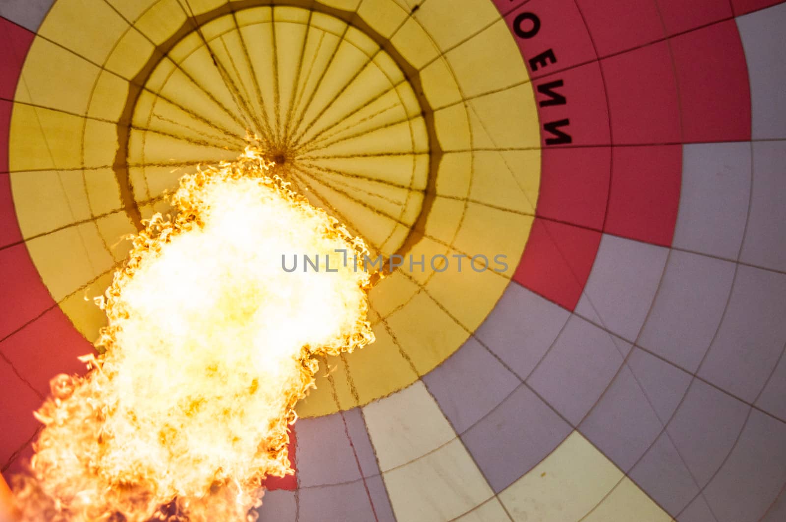 Heating the air in a hot air balloon