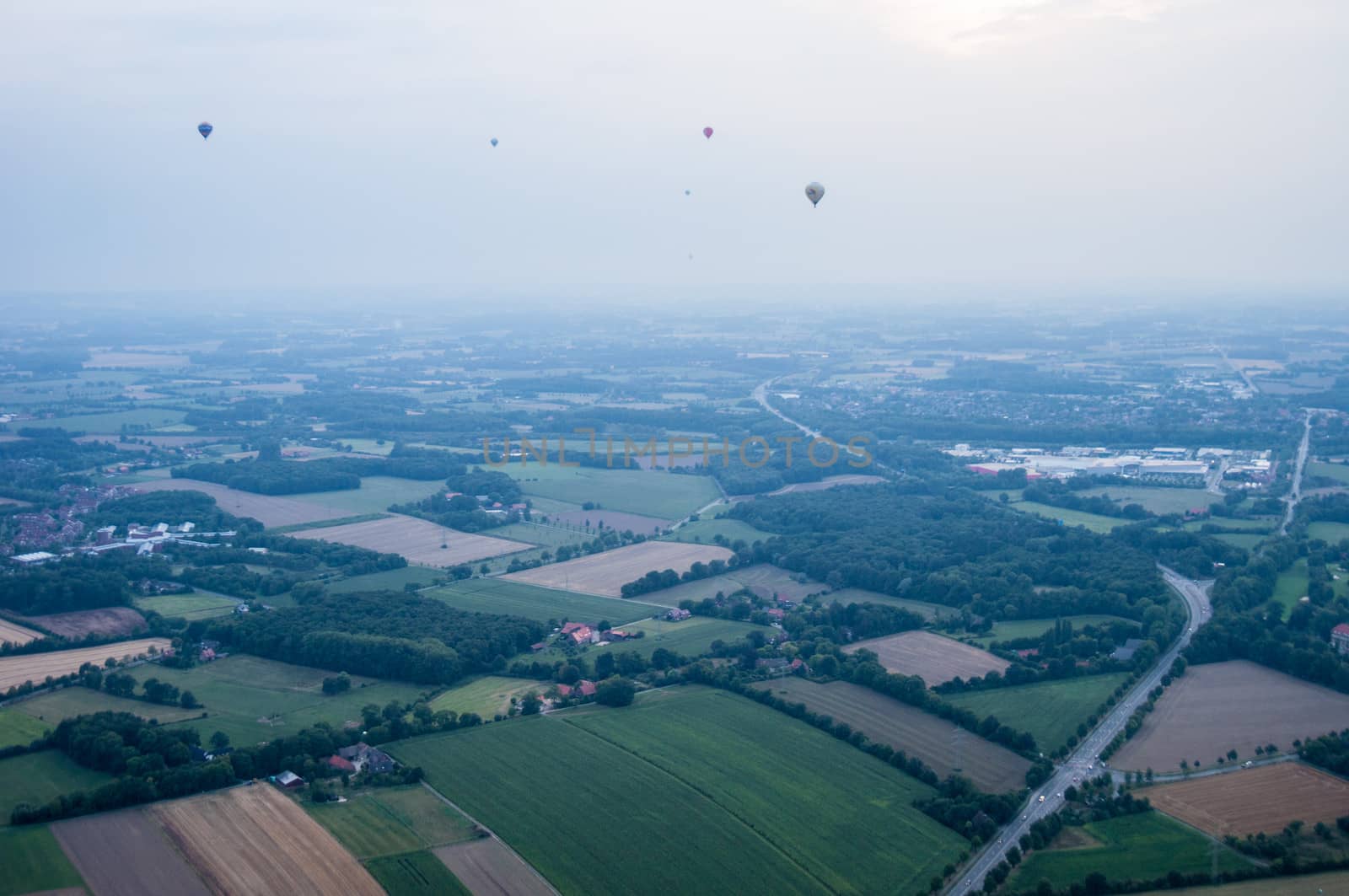 Hot air balloons over Muenster by Jule_Berlin