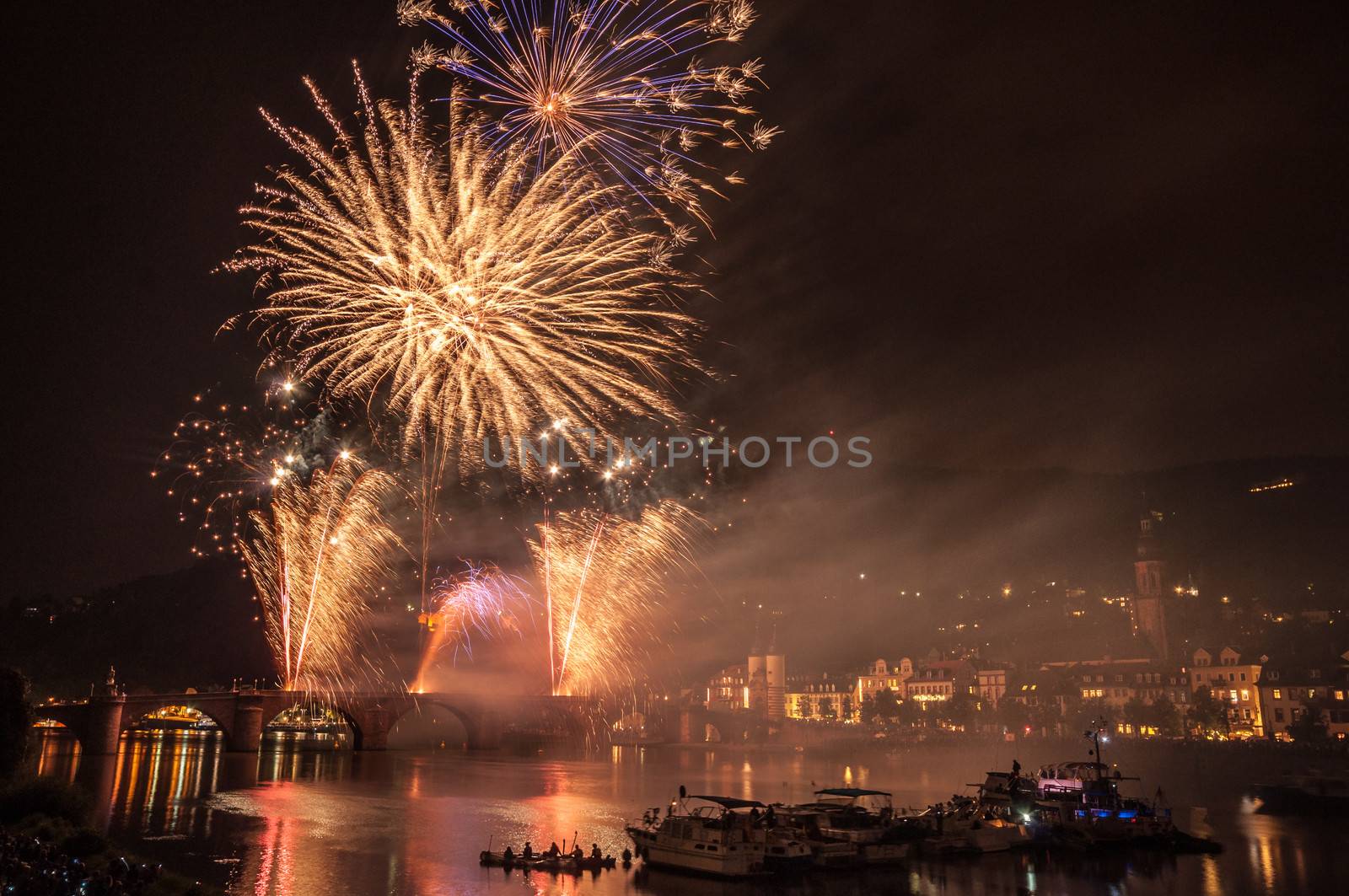 fireworks at the event Heidelberg Castle Illumination