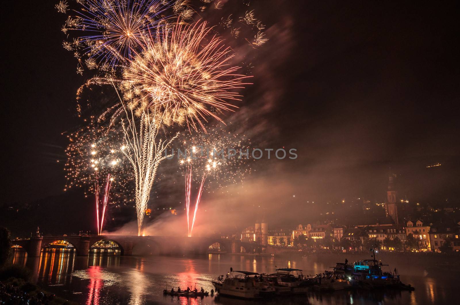 fireworks at the event Heidelberg Castle Illumination