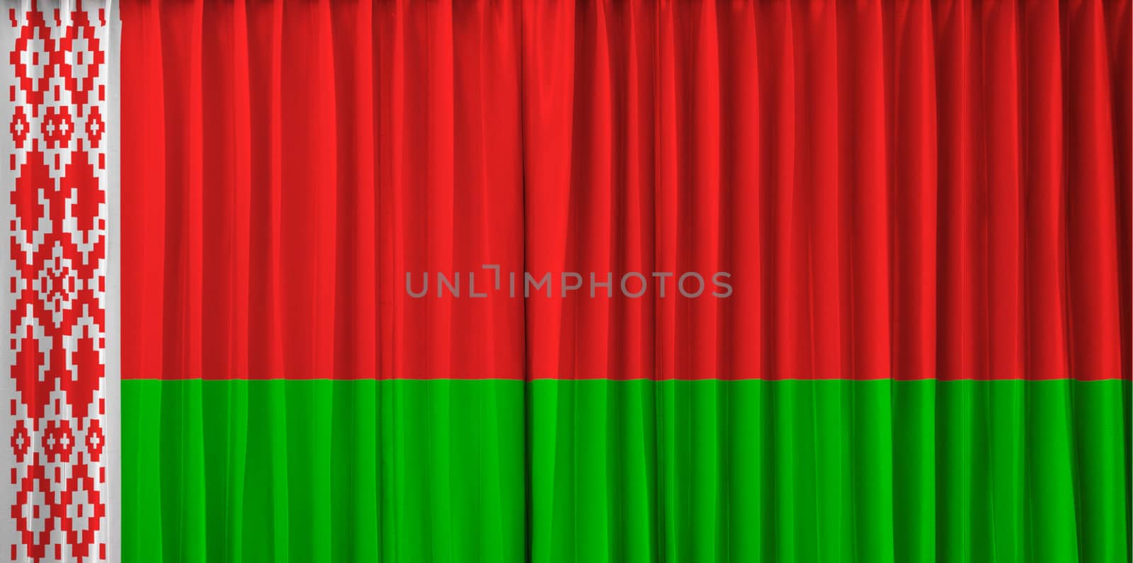 Balarus flag on curtain by FrameAngel