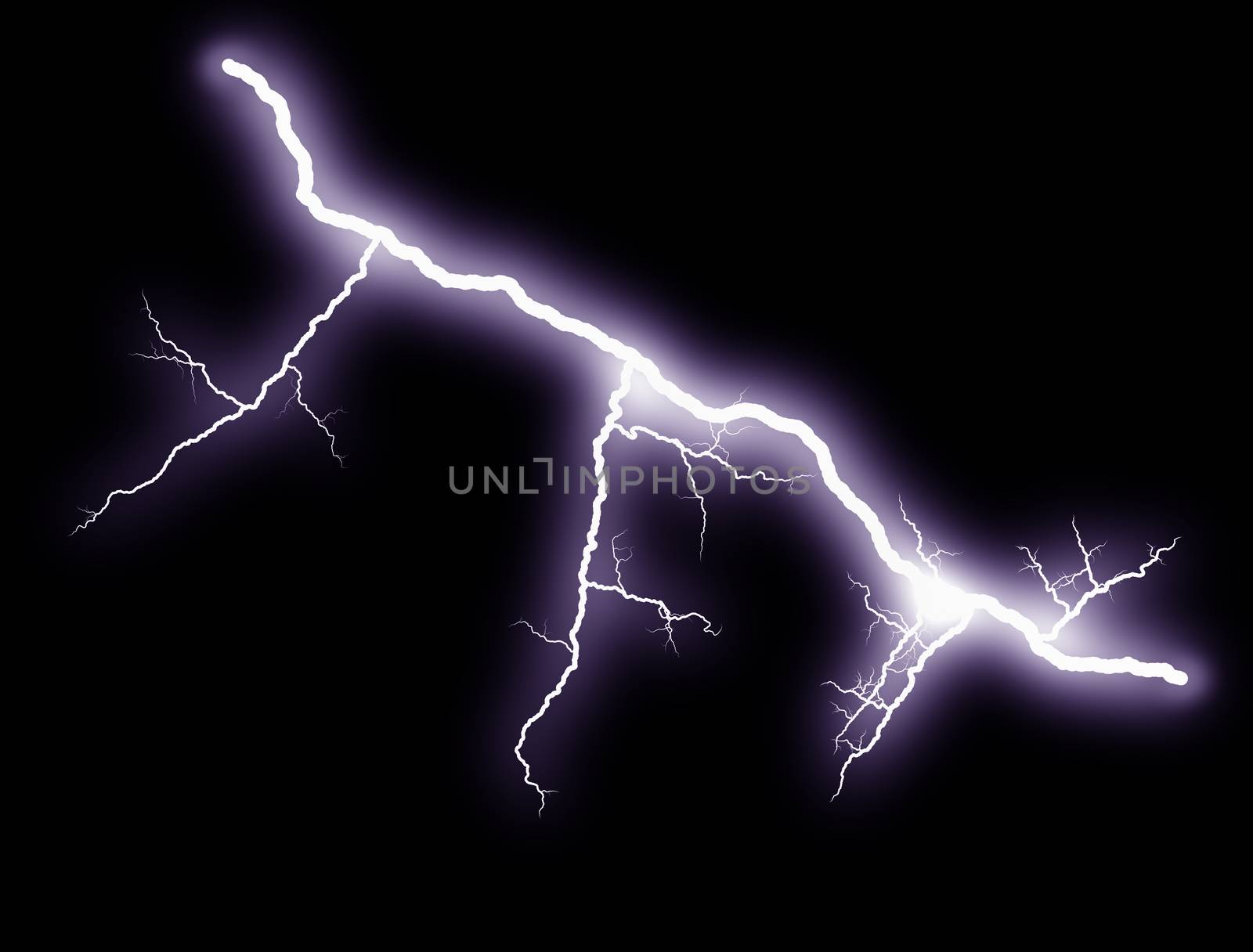 Lightning bolts at night show the power and beauty of an electrical arc by sfinks