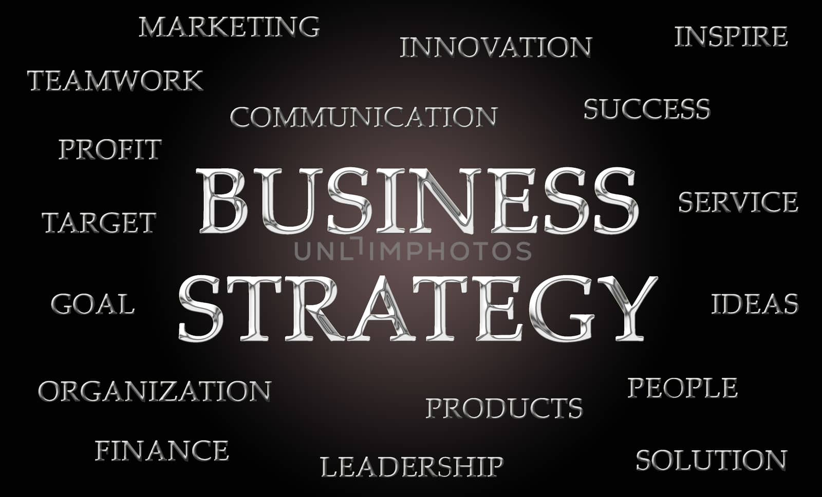 Business strategy word cloud by michaklootwijk