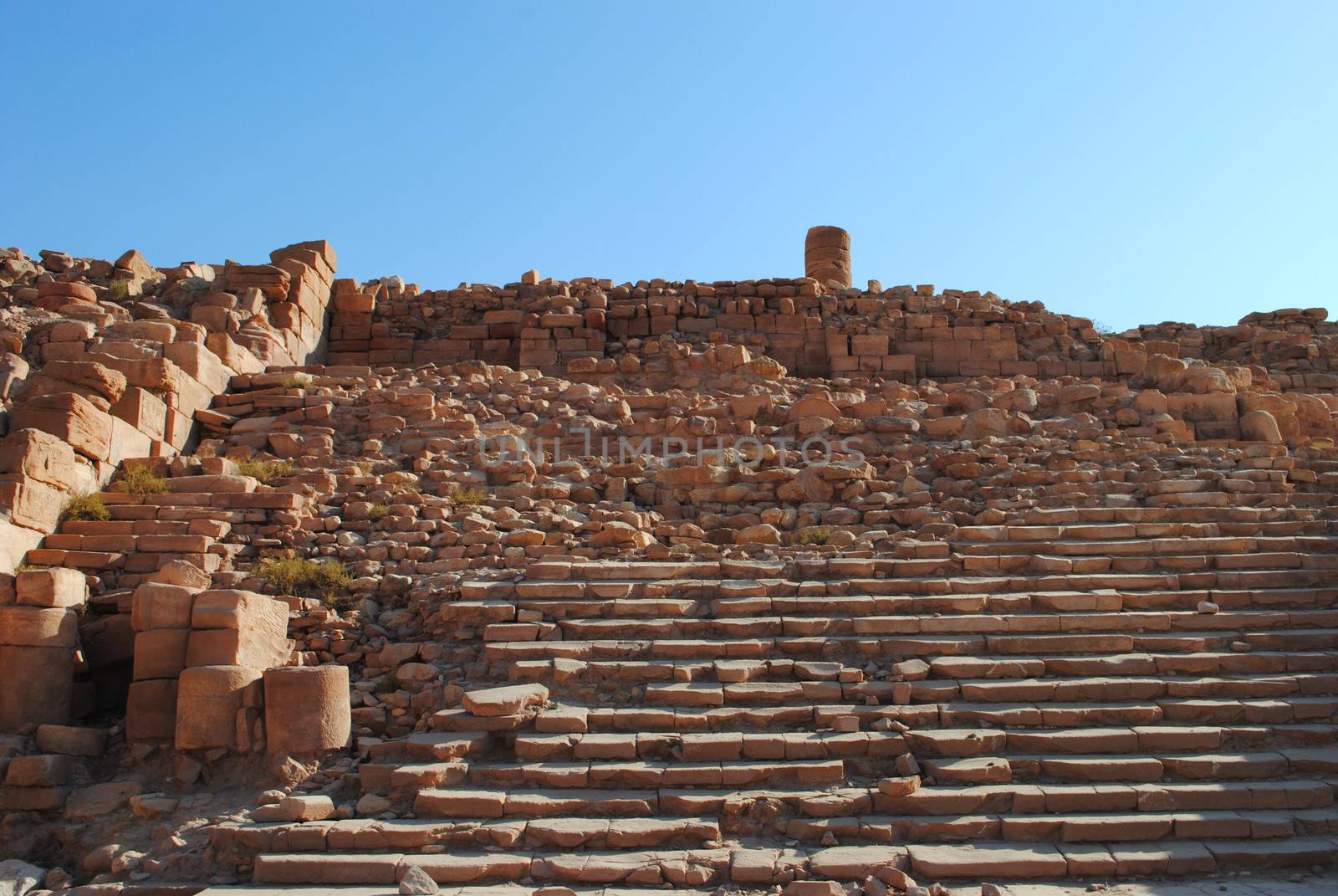 The Great Temple ruins in Petra, Jordan.