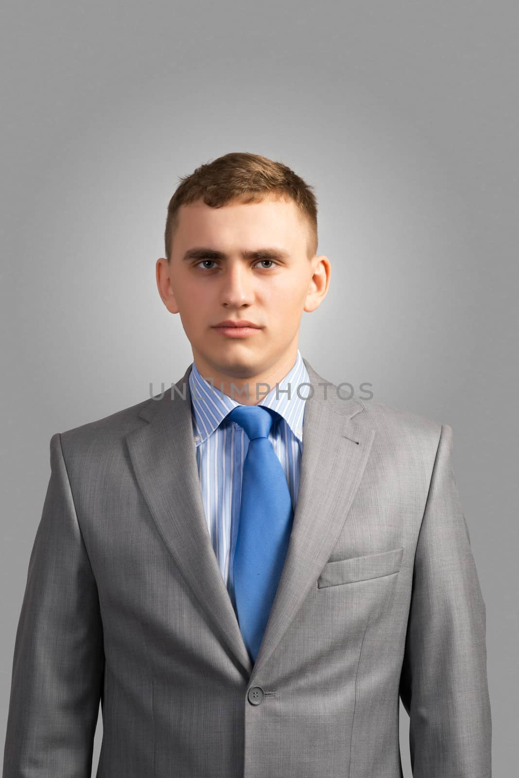 Portrait of sad businessman by adam121