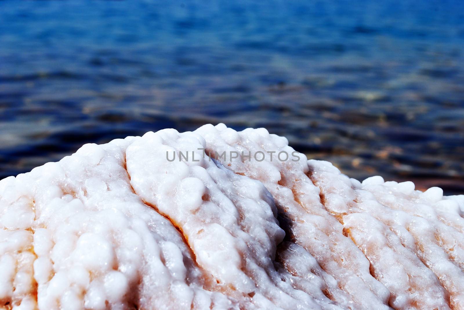 The Dead Sea, also called the Salt Sea, is a salt lake bordering Jordan to the east and Israel and Palestine to the west. Its surface and shores are 423 metres (1,388 ft) below sea level, Earth's lowest elevation on land. The Dead Sea is 377 m (1,237 ft) deep, the deepest hypersaline lake in the world. With 33.7% salinity, it is also one of the world's saltiest bodies of water.