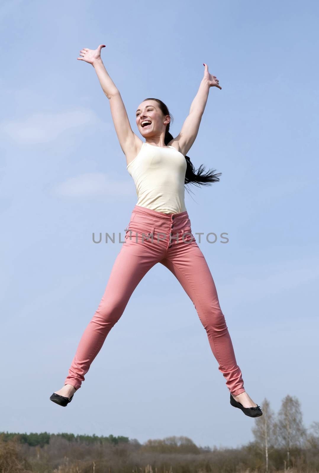 joyful leap