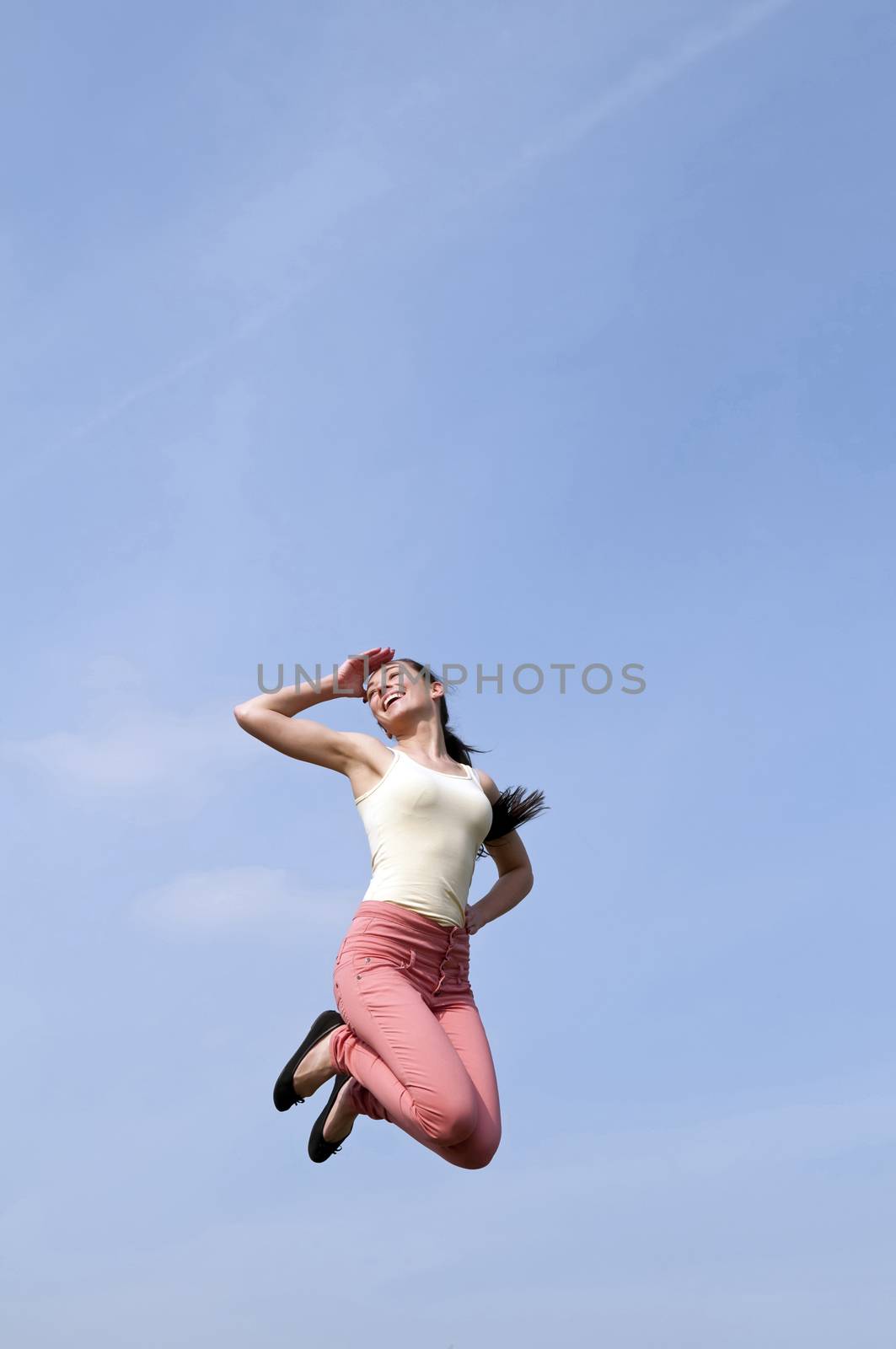 joyful leap