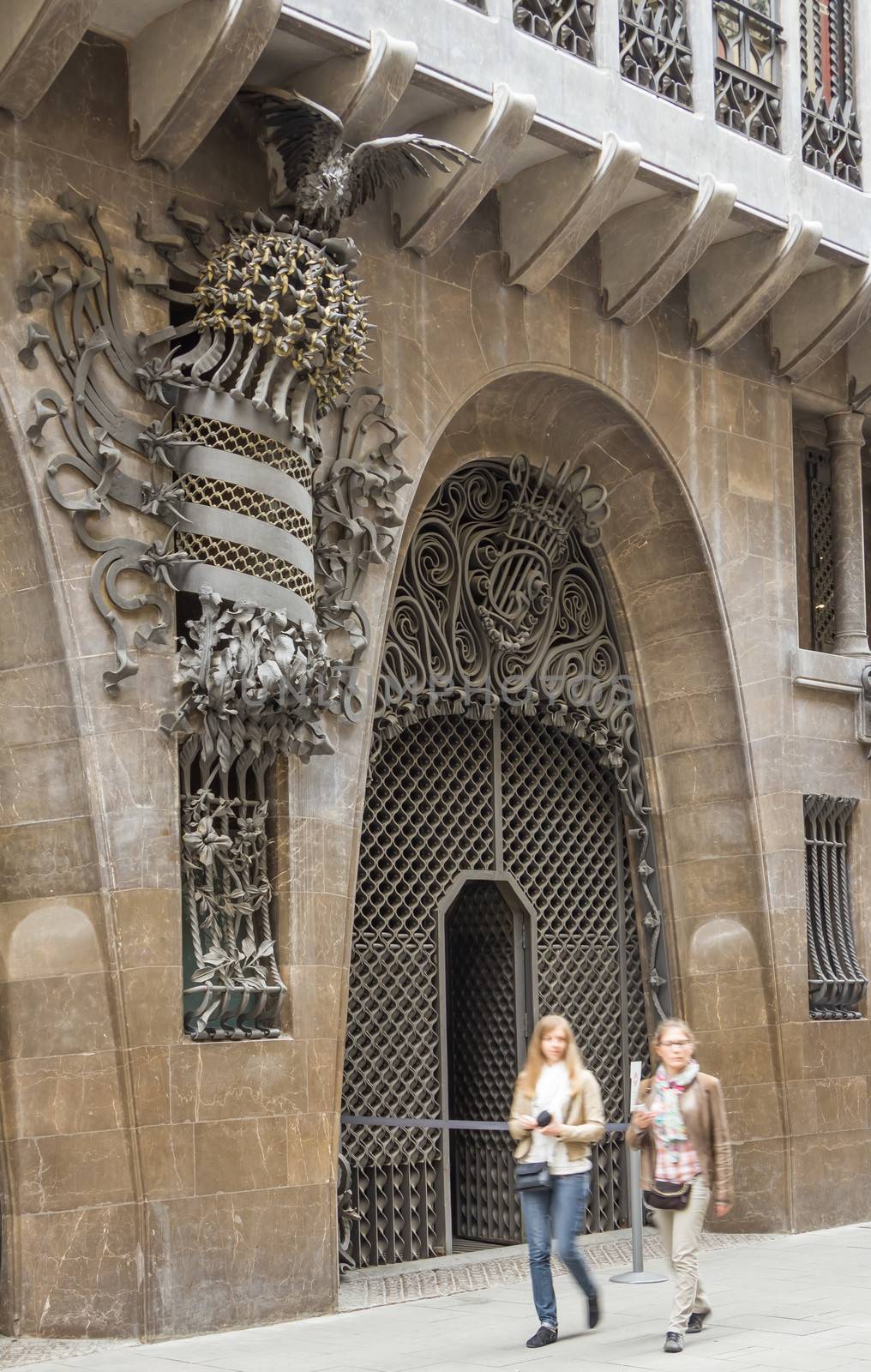 Guell palace designed by Antoni Gaudi, Barcelona by doble.d