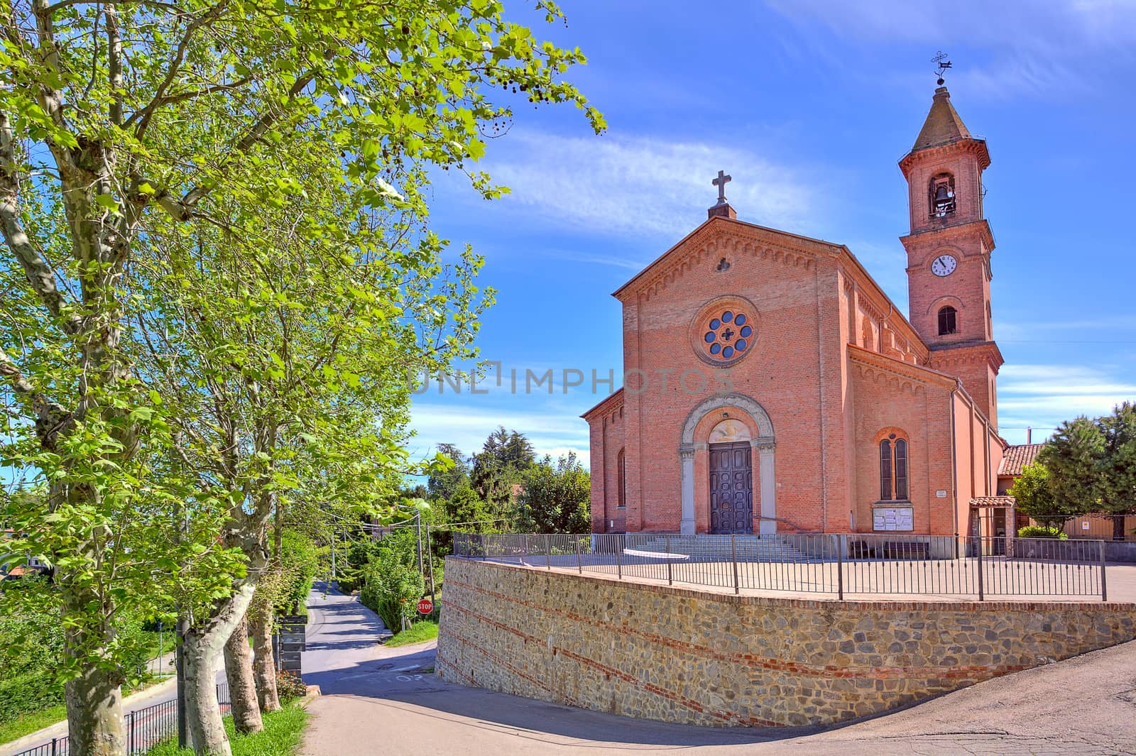 Church on town square in Piedmont, Italy. by rglinsky