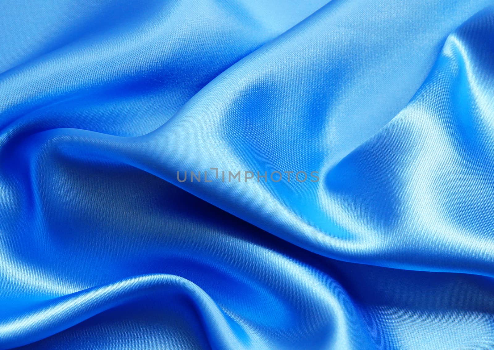 Smooth elegant blue silk can use as background 