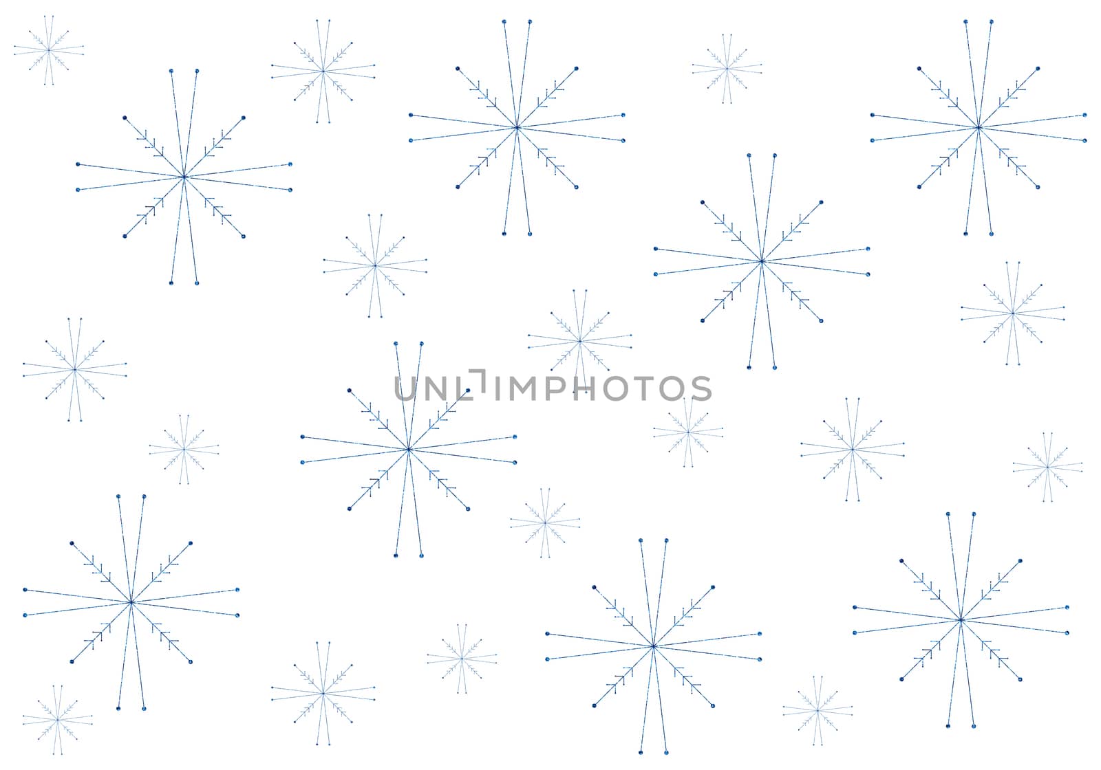 seasonal blue snowflakes background for winter
