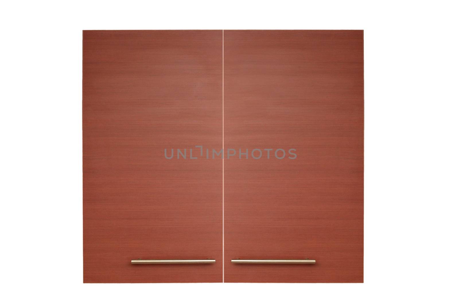 A laminate door isolated against a white background