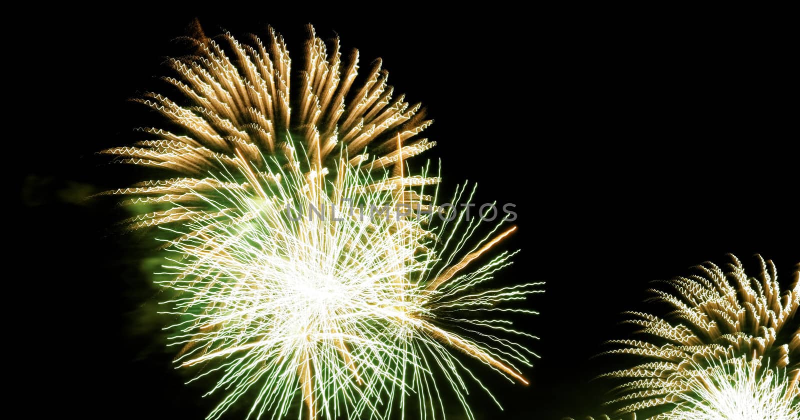 beauty colorful Fireworks Against a Black Sky