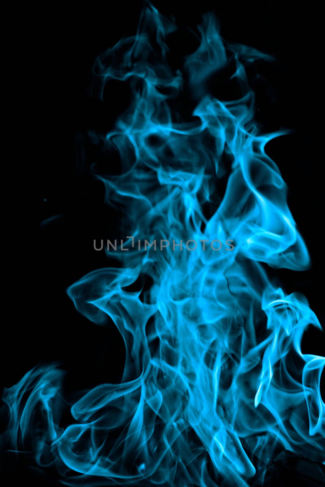 blue fire on black background by NagyDodo