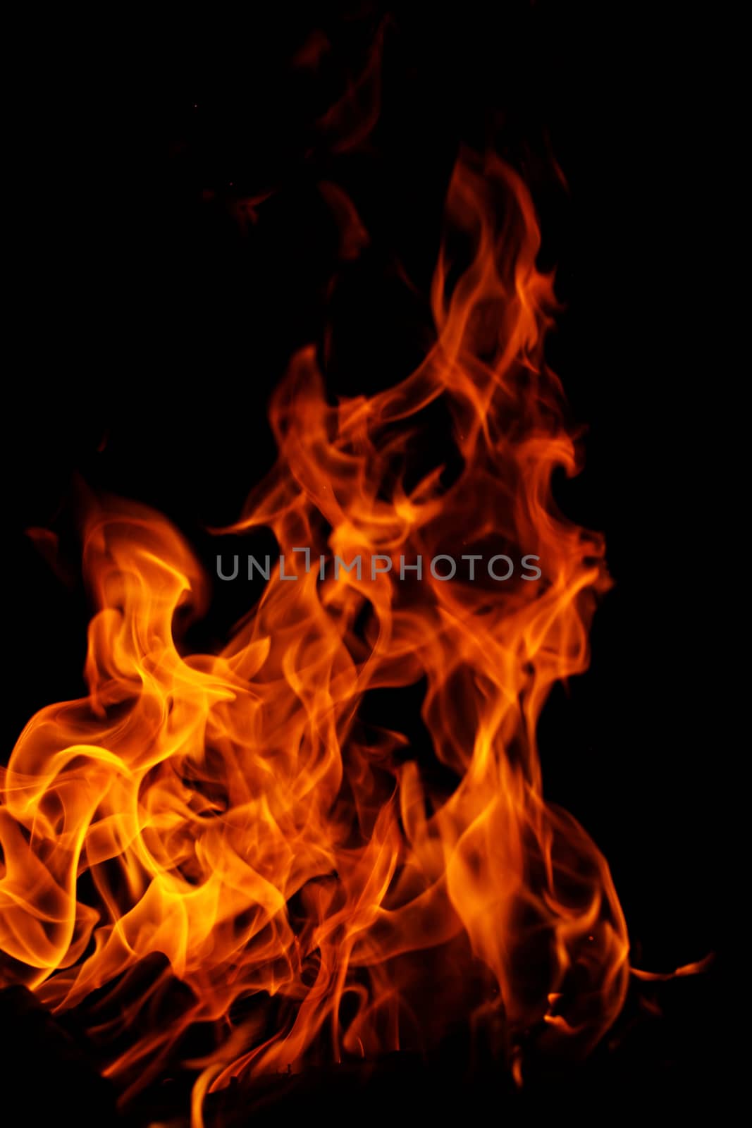 fire on black background by NagyDodo