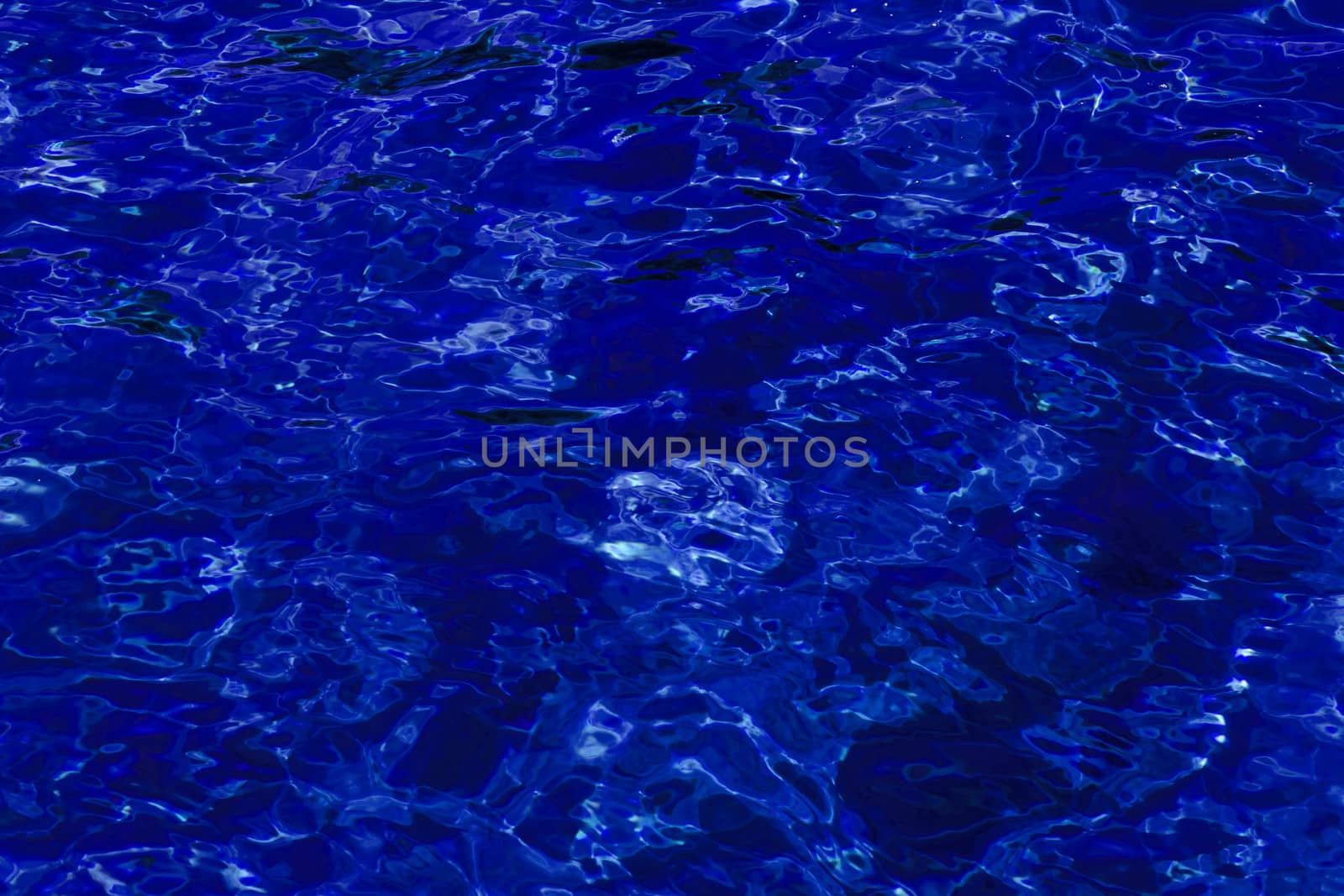 blue abstract background of wavy water surface