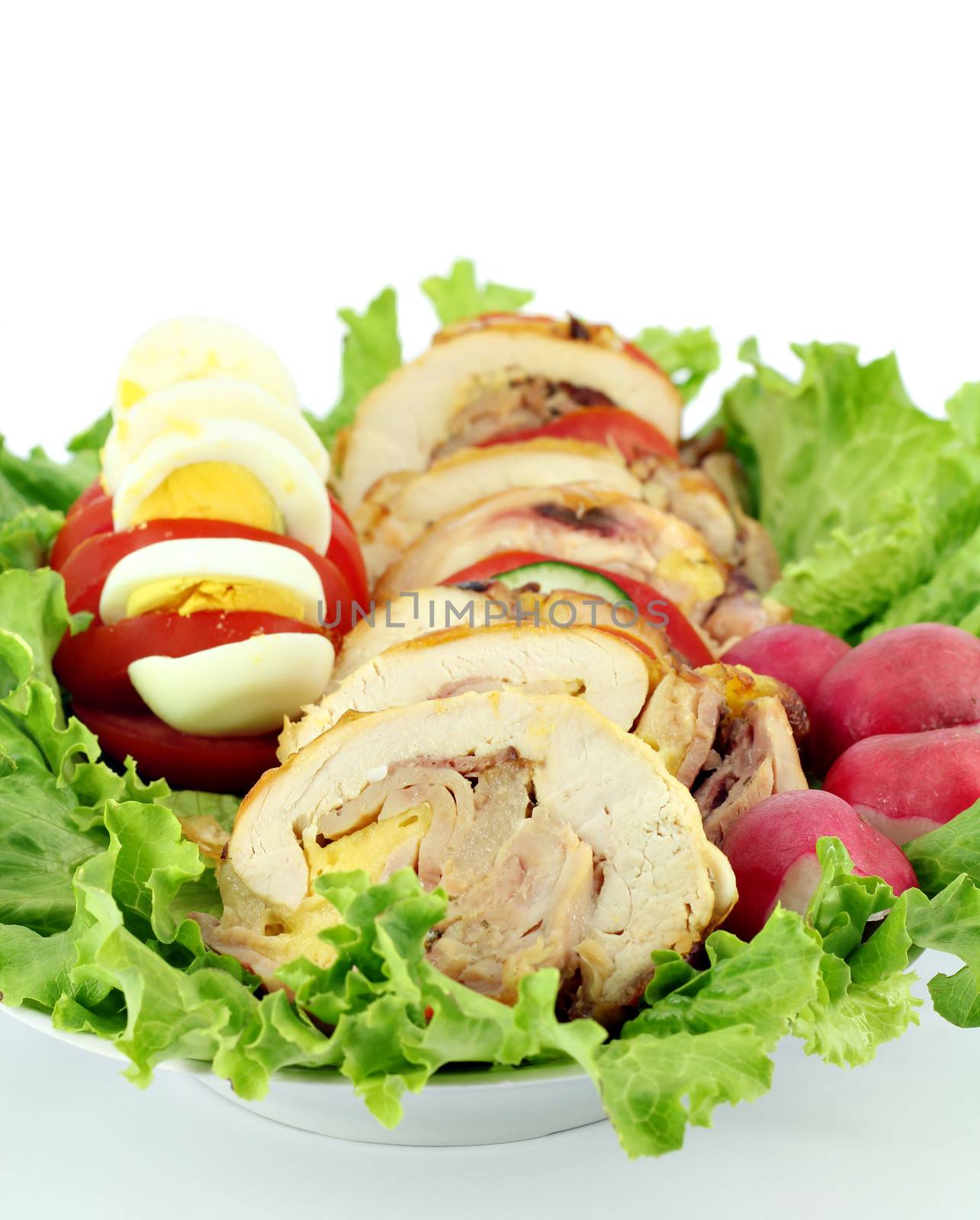 rolled and stuffed chicken meat by goce