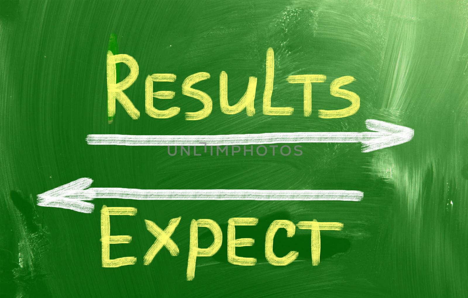 Results And Expectations Concept