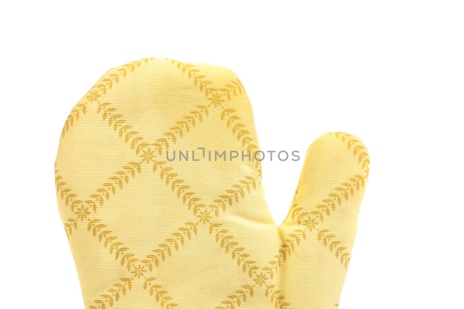 Kitchen glove isolated on a white background