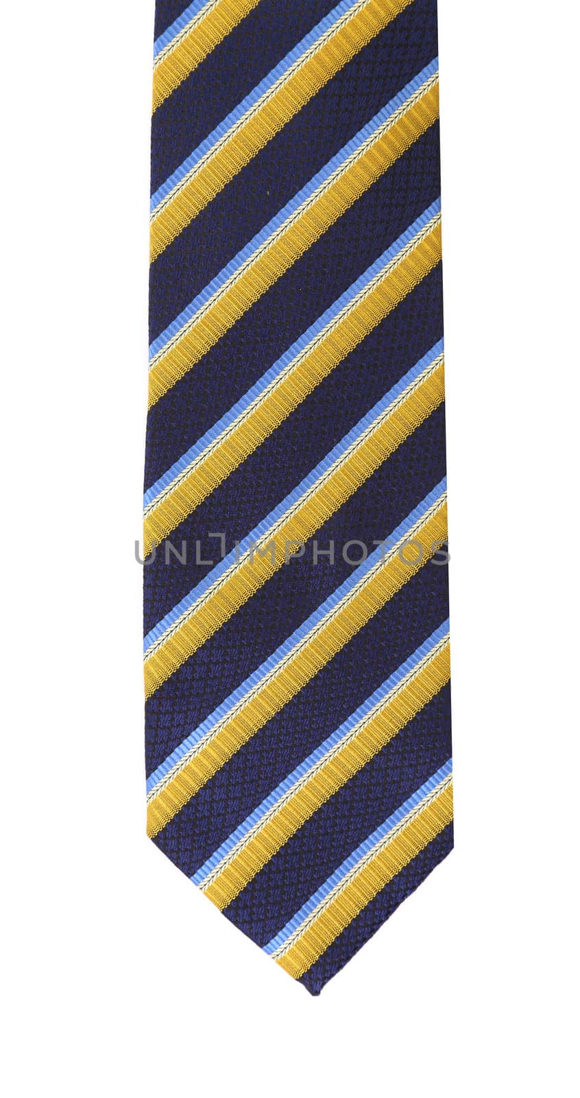 Tie a colorful striped. Isolated on a white background.