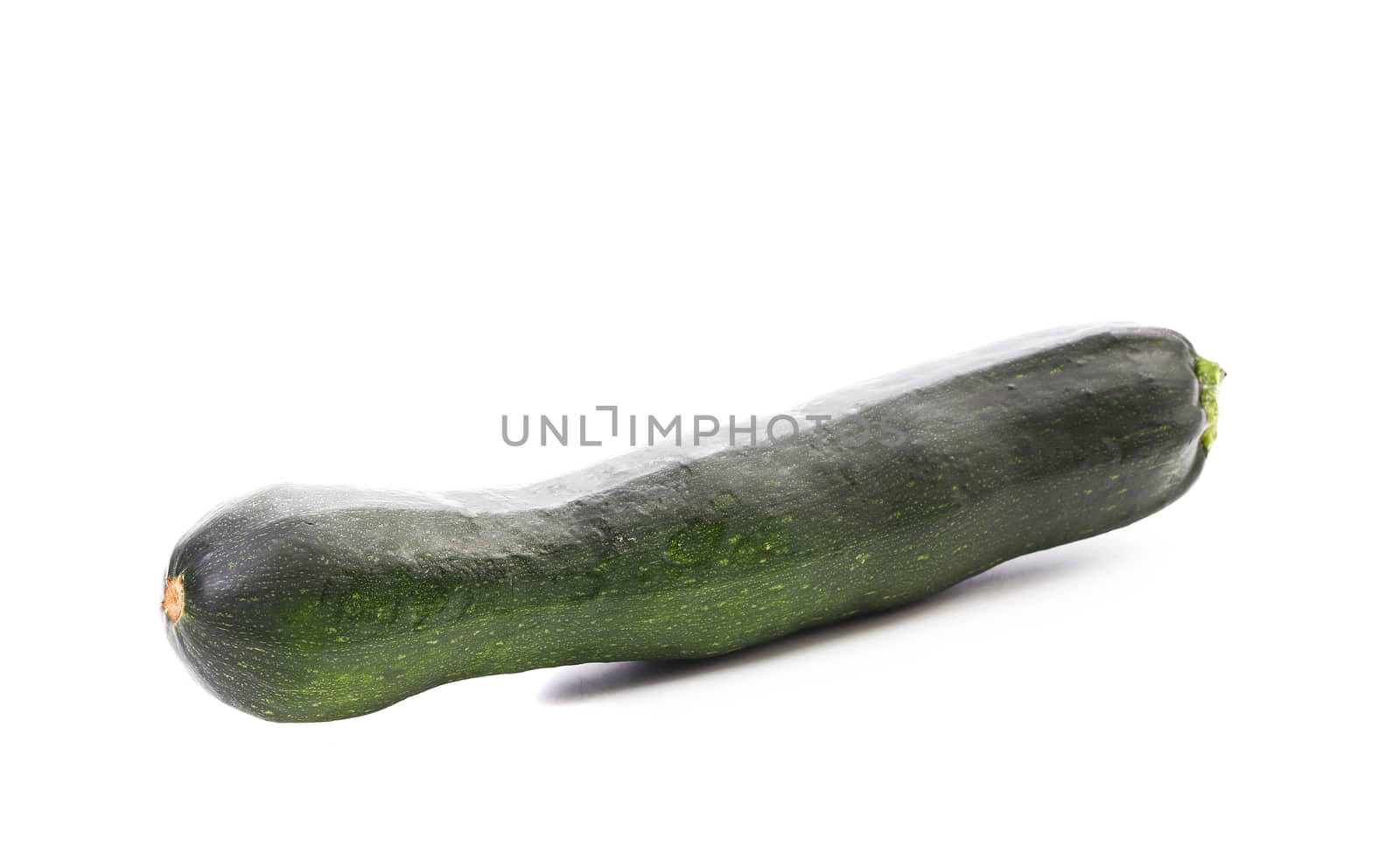 Zucchini isolated on a white background. Close up.