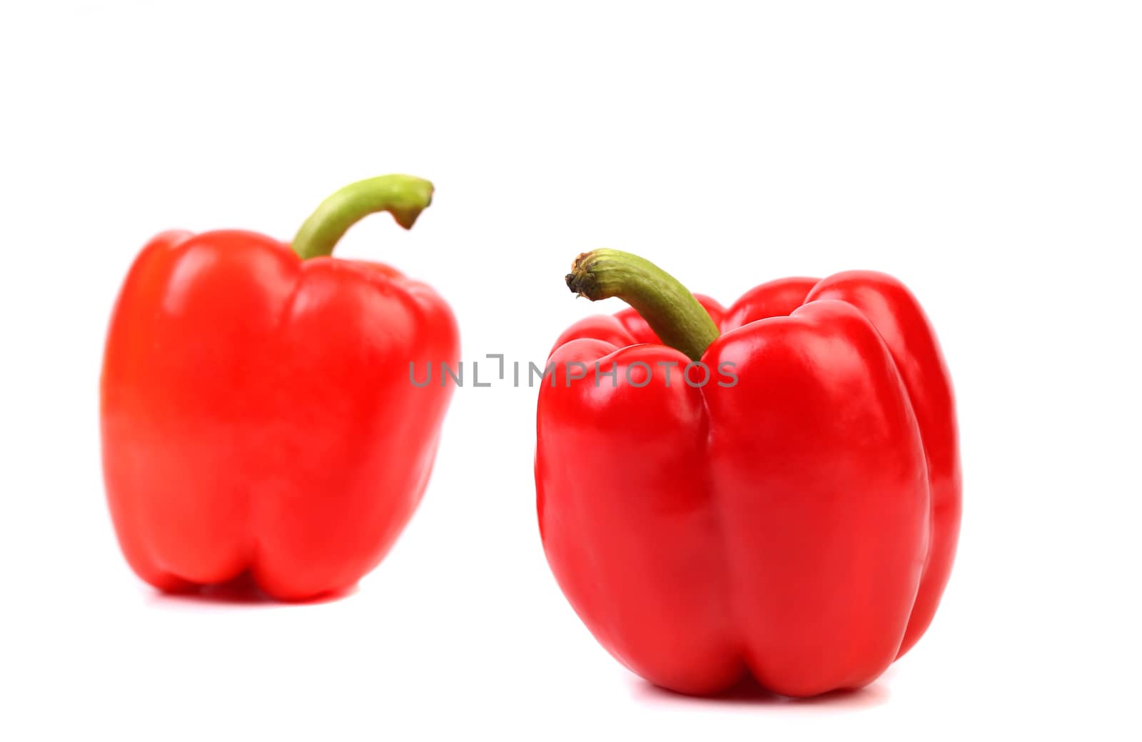 Red pepper isolated on a white background