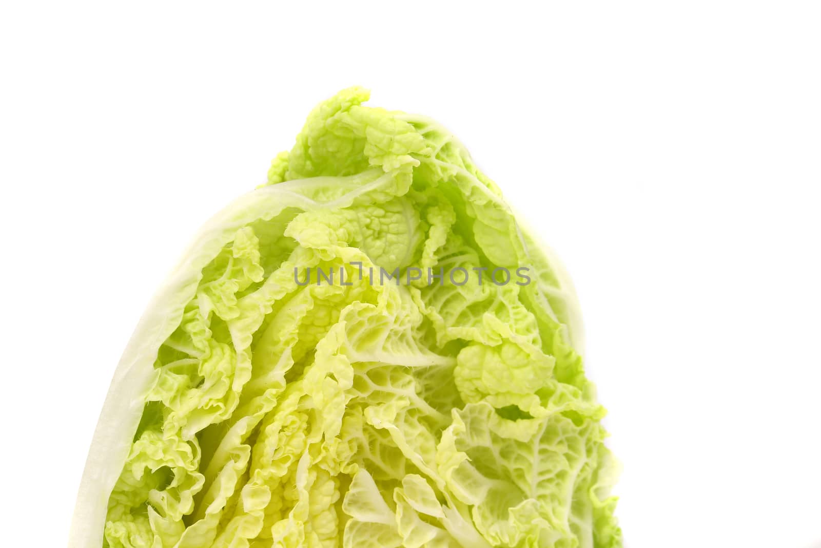 Tasty Chinese cabbage isolated on a white background