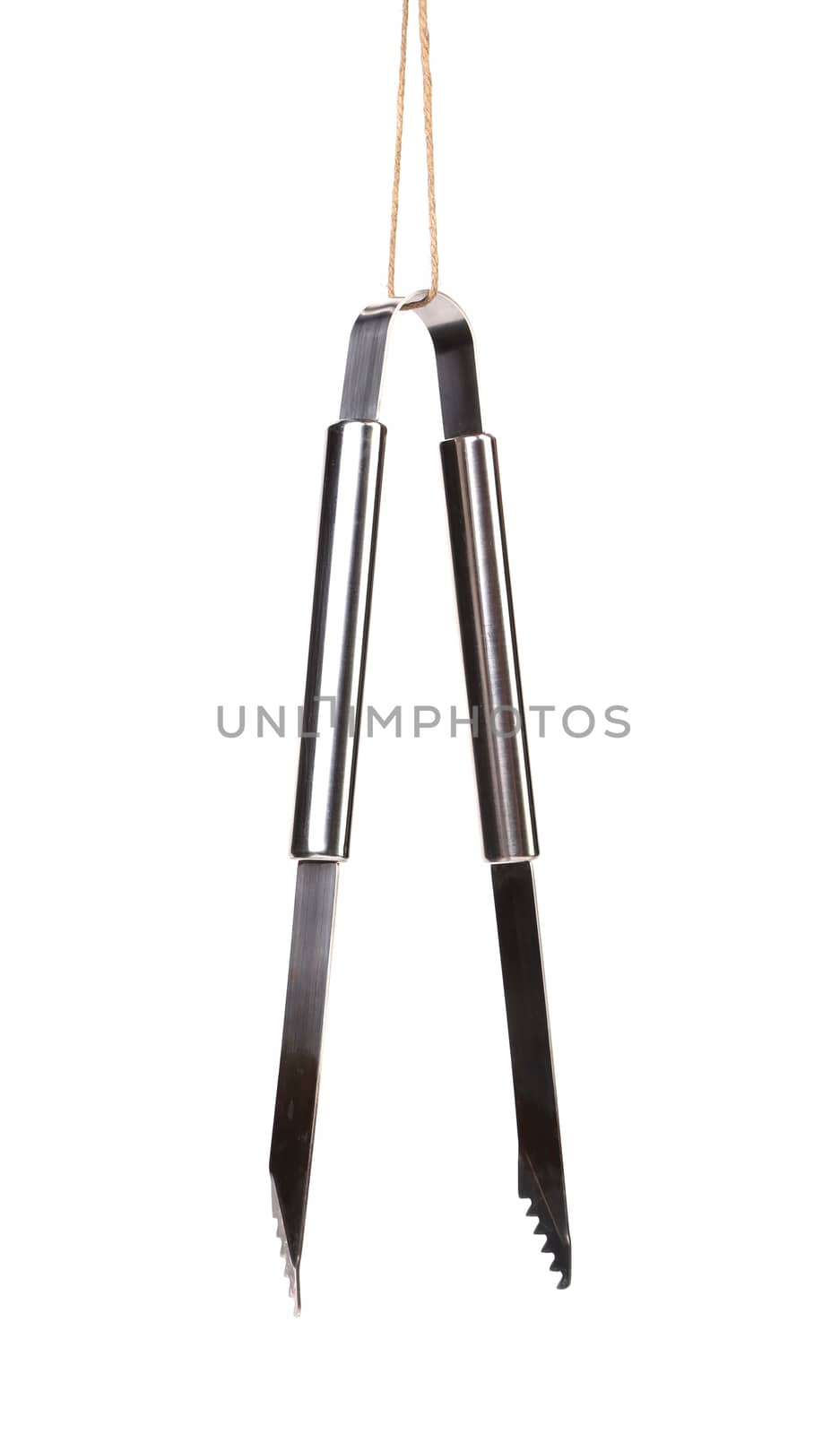 serving tongs isolated on a white background