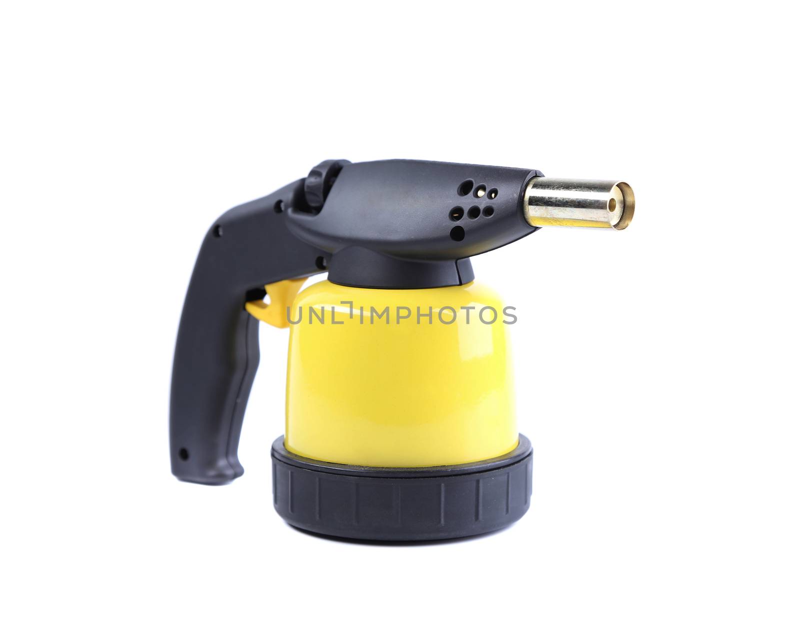 manual gas burner isolated on a white backgound