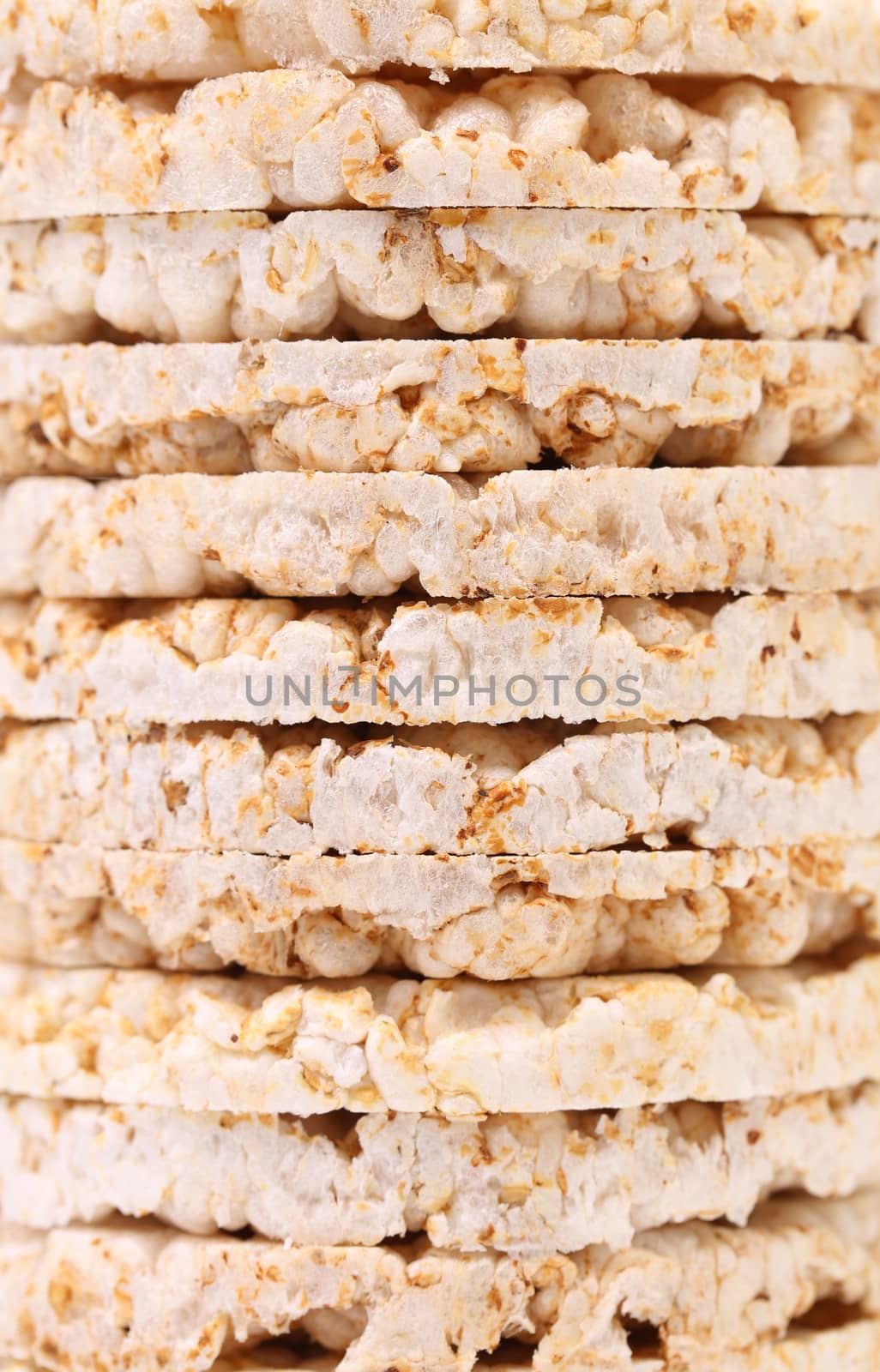 Background of corn crackers. Texture. Whole background.