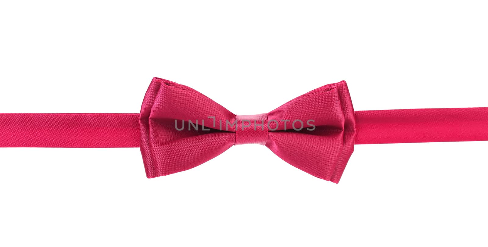 red bow tie isolated on white background