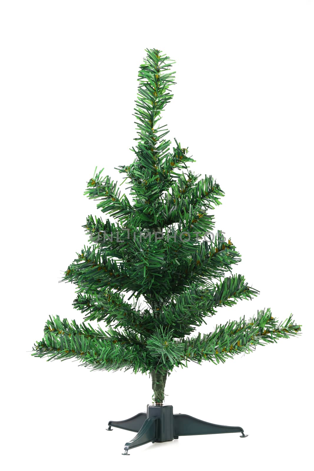 christmas tree isolated on a white background