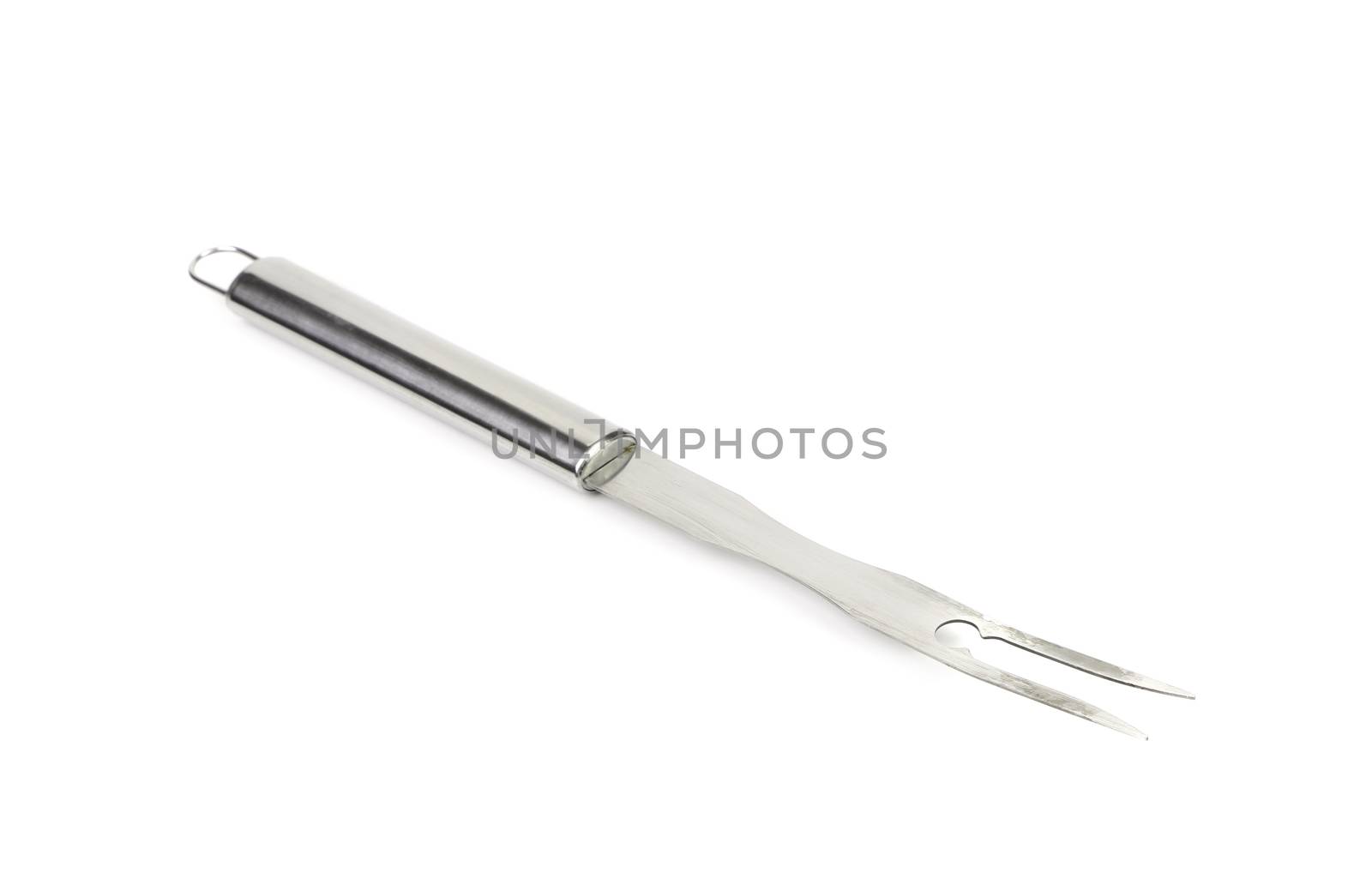 BBQ large fork. Isolated on a white background.