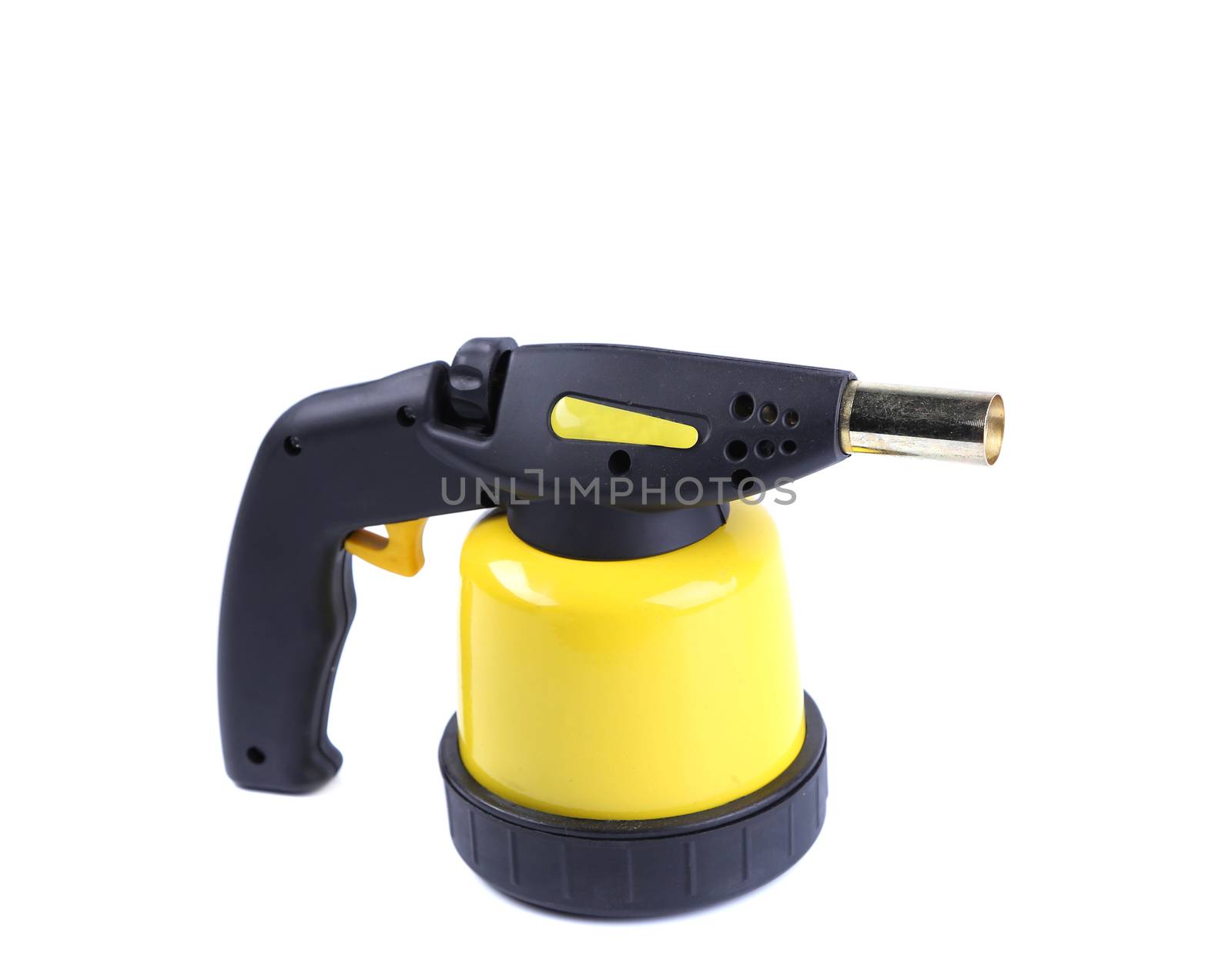 Manual gas burner. Isolated on a white background.