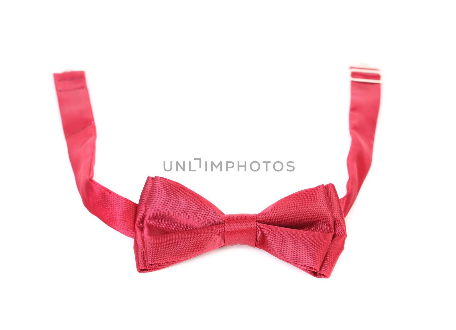 red bow tie isolated on a white background