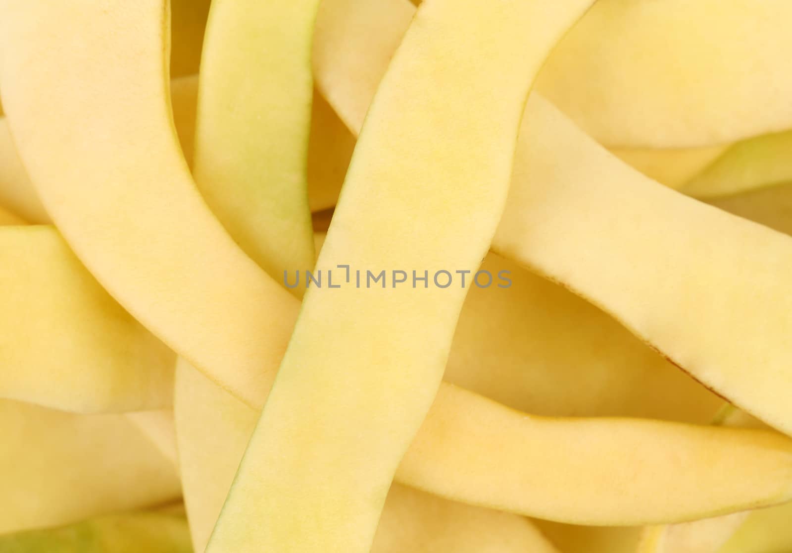 Background of string beans. Close up. Whole background.