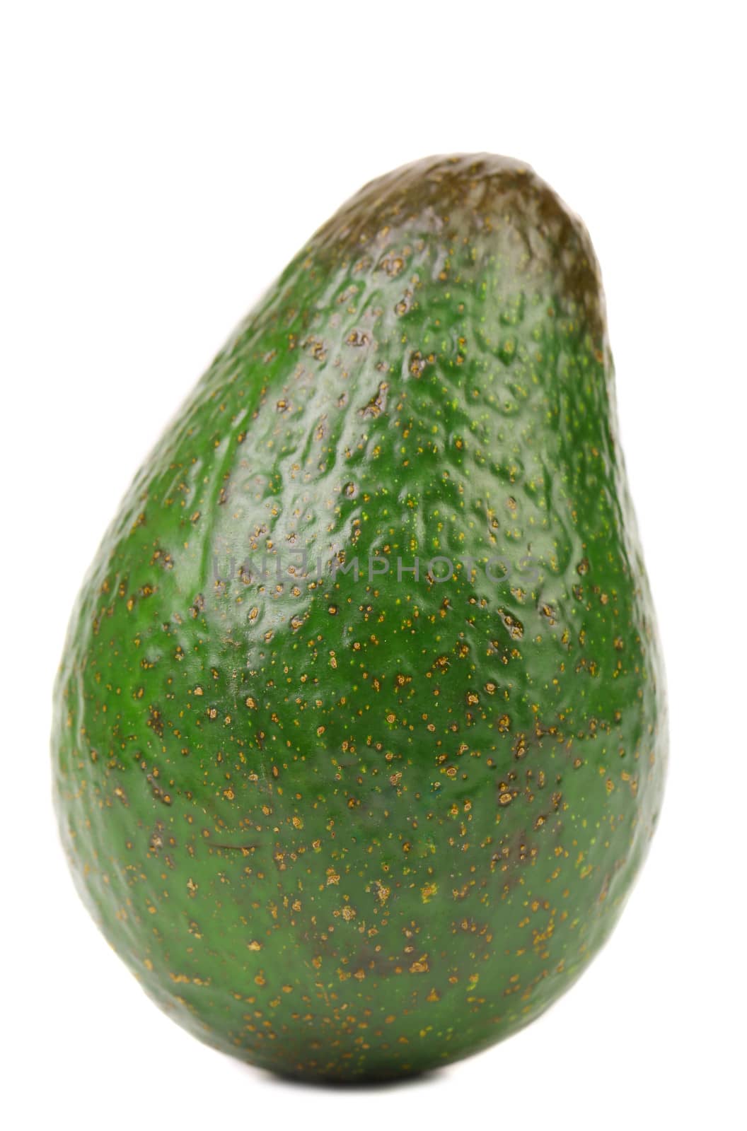 Fresh avocado. Isolated on a white background.