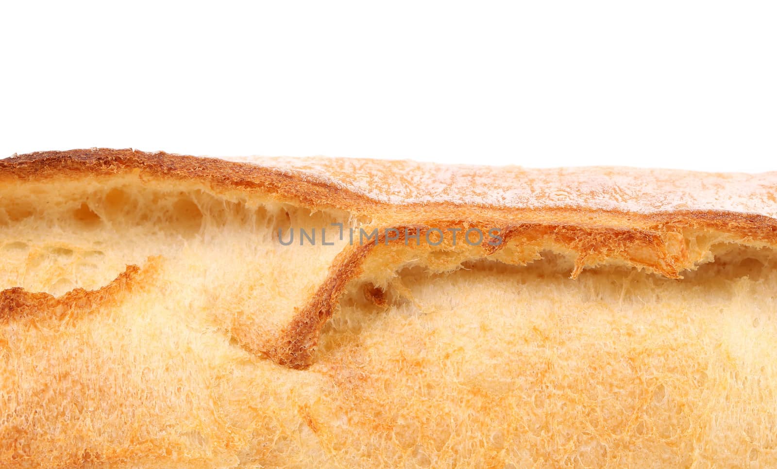 Fragment of long loaf. There is space for text.