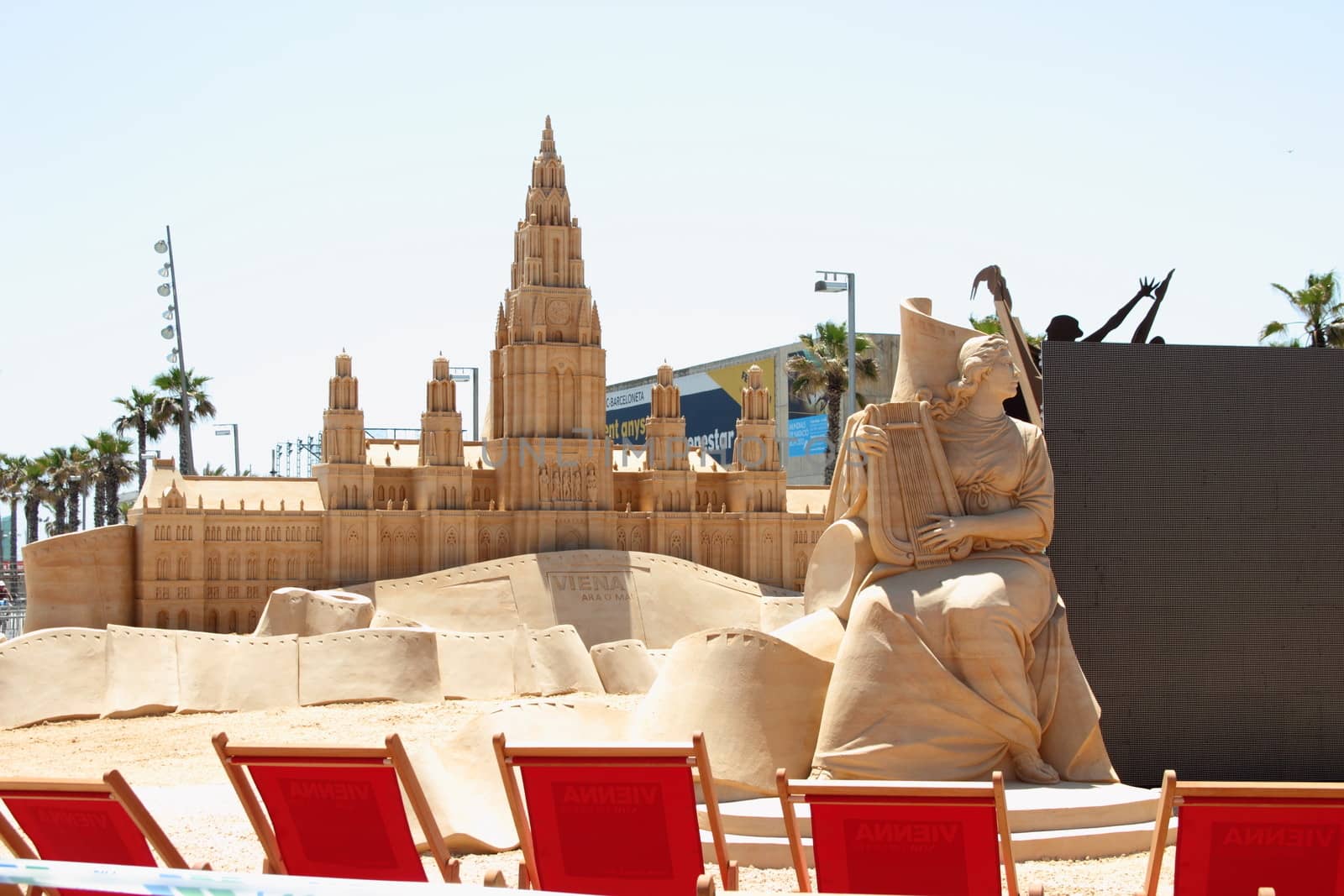 Sand Castle in Barcelona